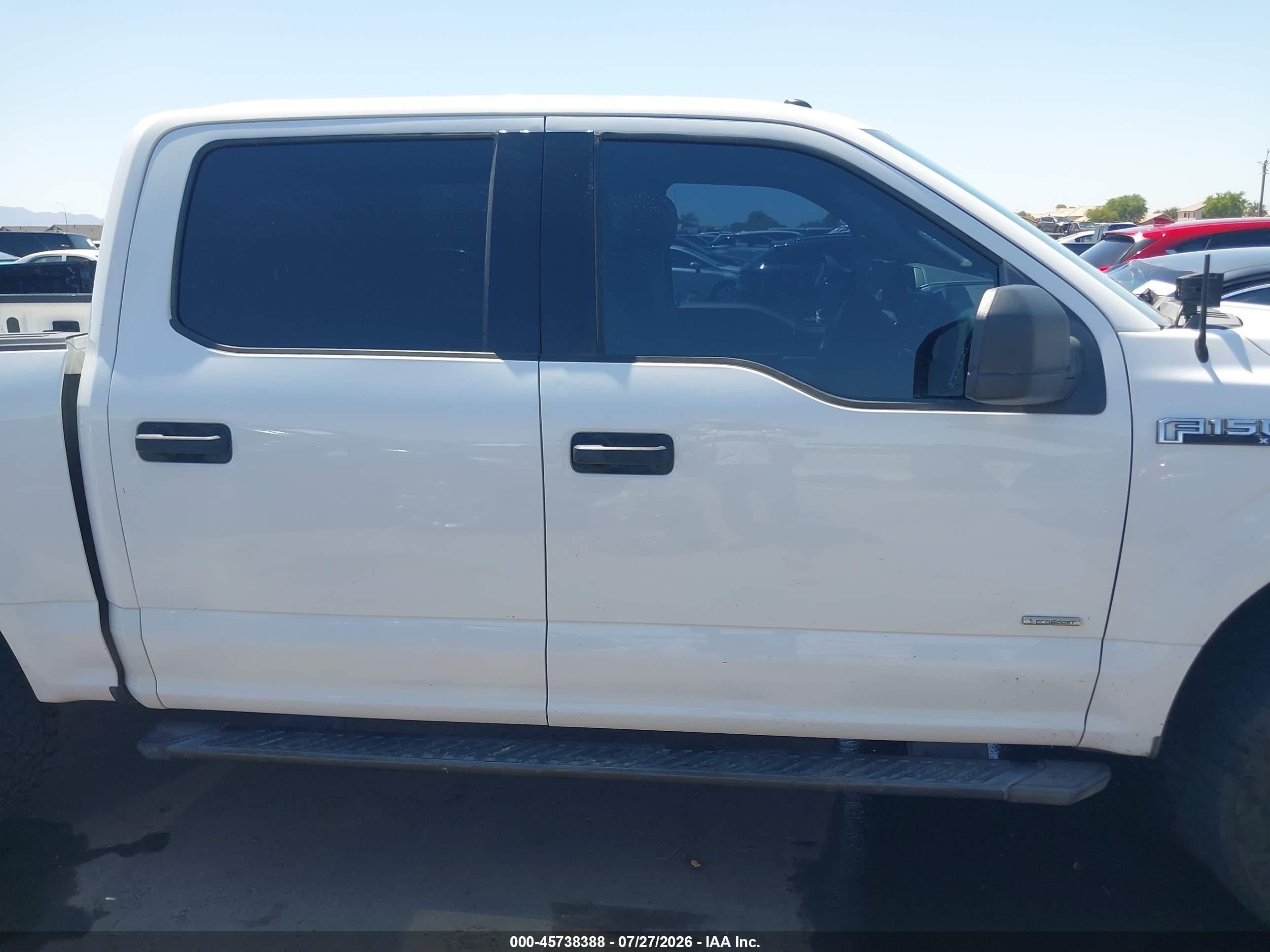 2015 Ford F-150 Xlt White vin: 1FTEW1EP0FKE78853