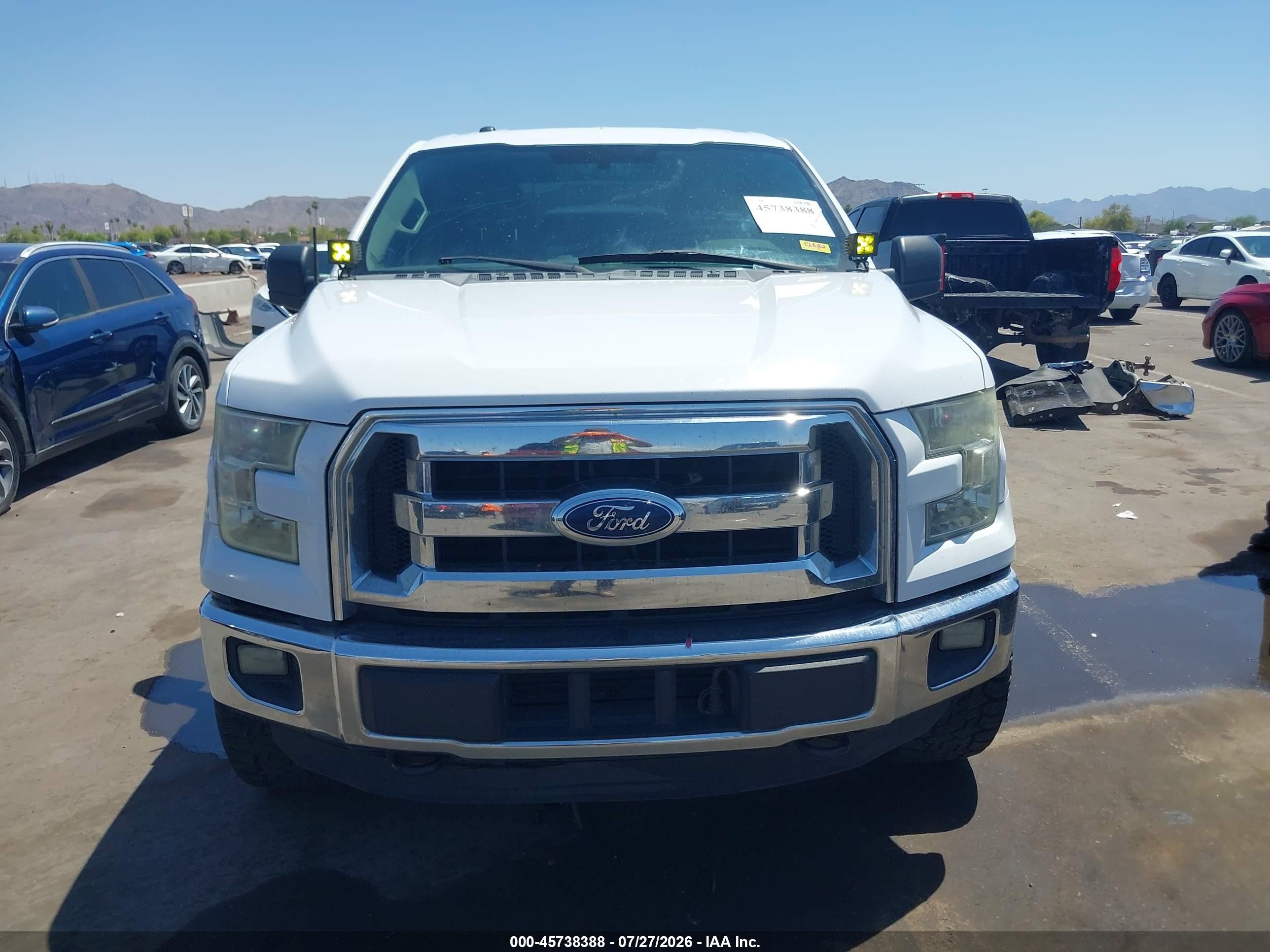 2015 Ford F-150 Xlt White vin: 1FTEW1EP0FKE78853