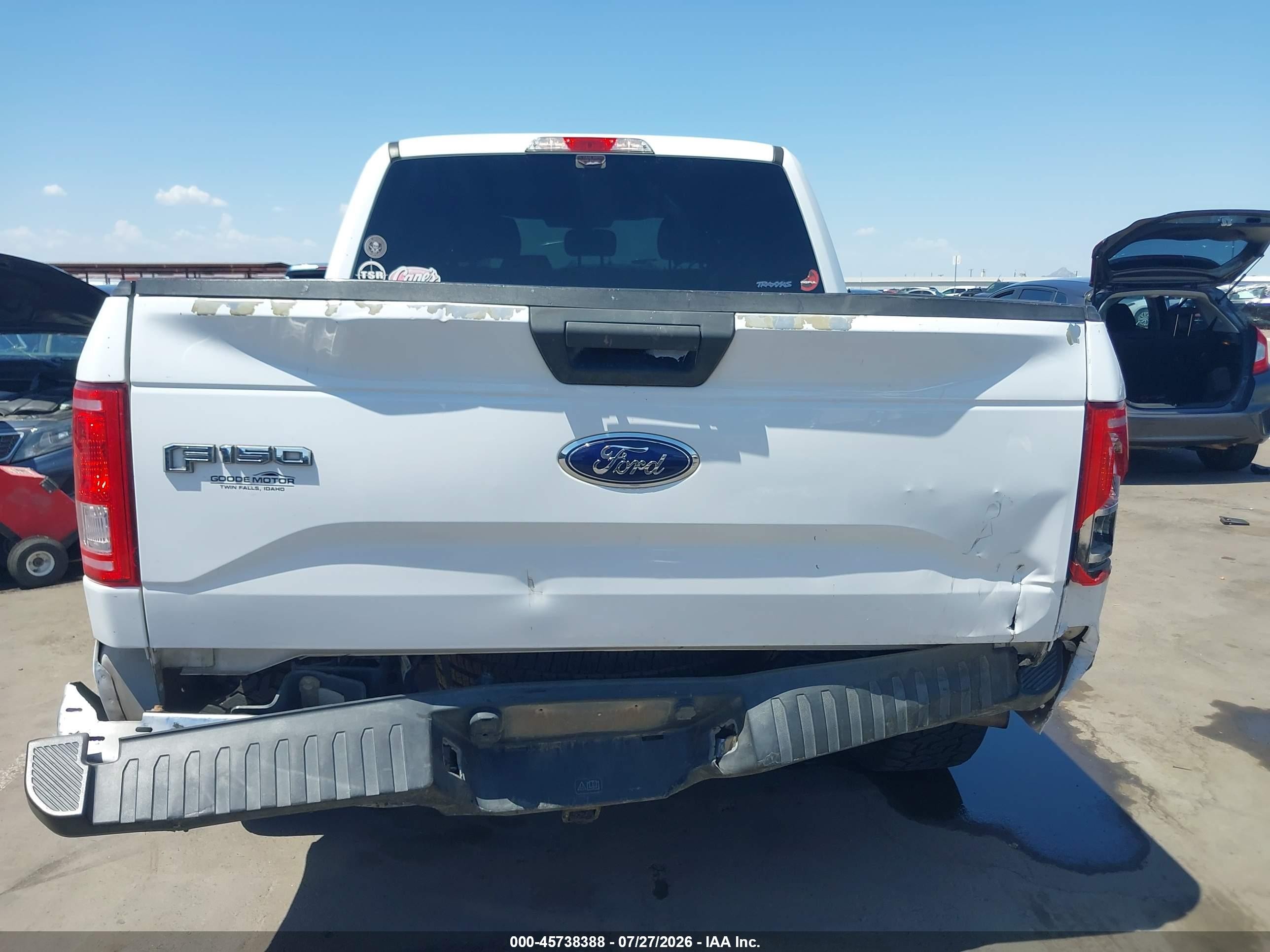 2015 Ford F-150 Xlt White vin: 1FTEW1EP0FKE78853