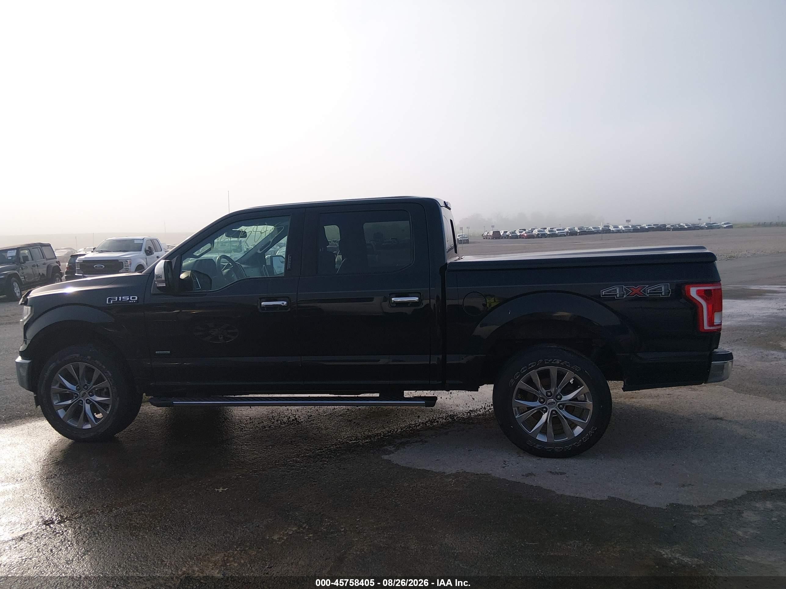 2017 Ford F-150 Xlt Black vin: 1FTEW1EP0HKC43467