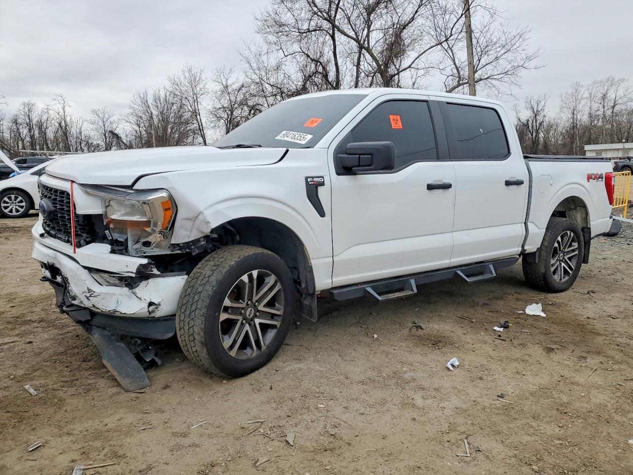 2022 Ford F150 Supercrew Белый vin: 1FTEW1EP0NKD53754