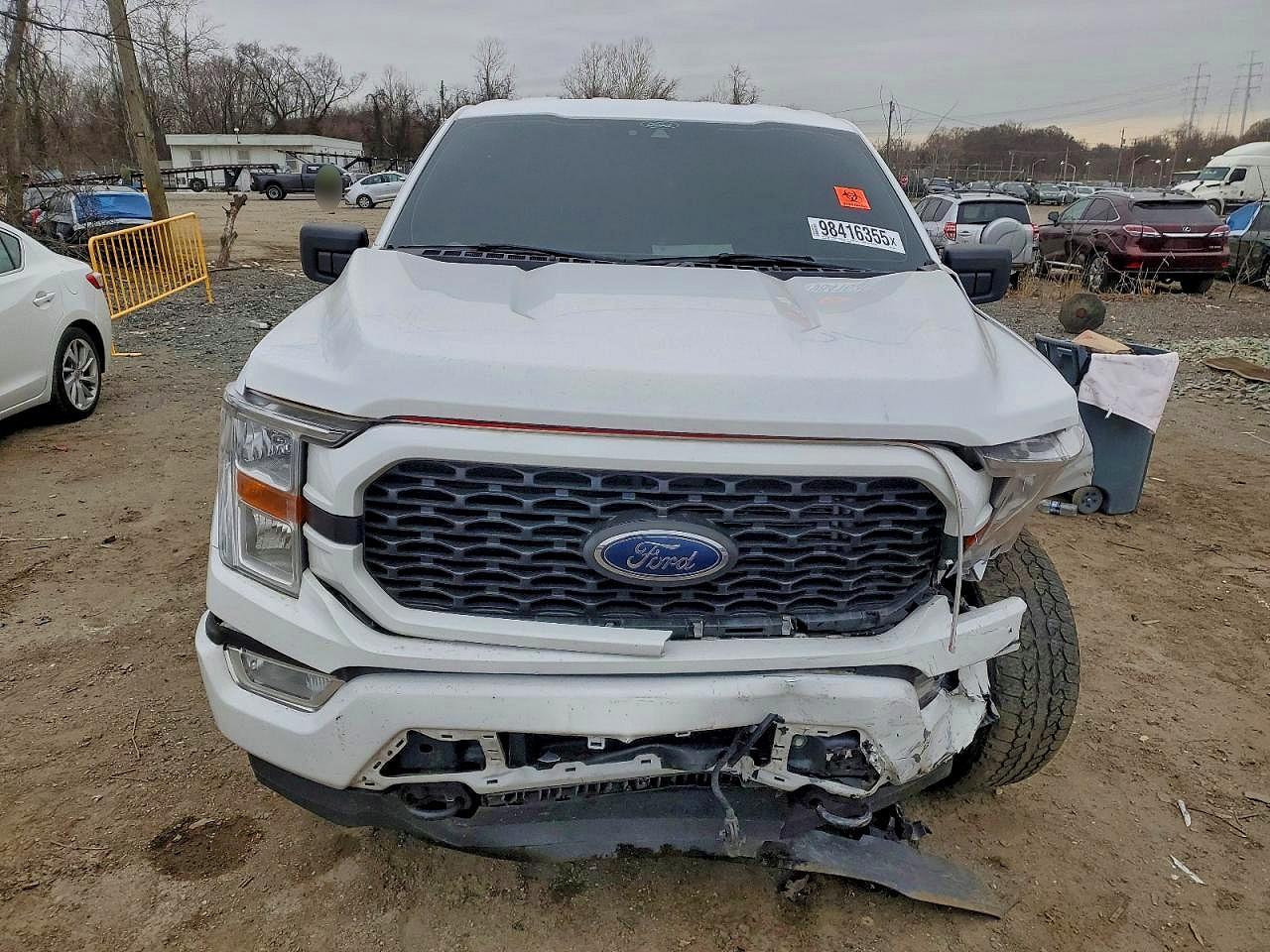 2022 Ford F150 Supercrew Белый vin: 1FTEW1EP0NKD53754