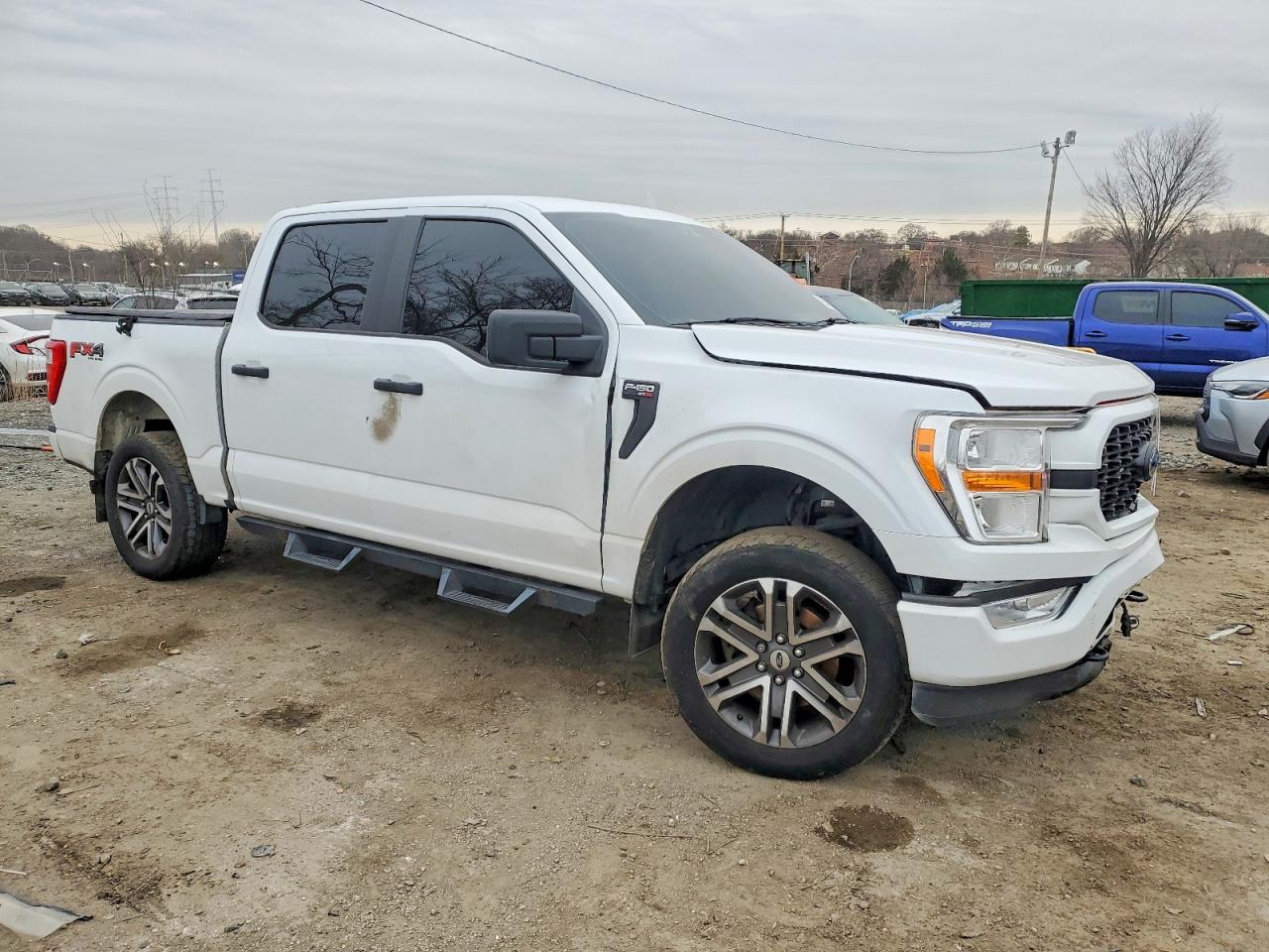 2022 Ford F150 Supercrew Белый vin: 1FTEW1EP0NKD53754