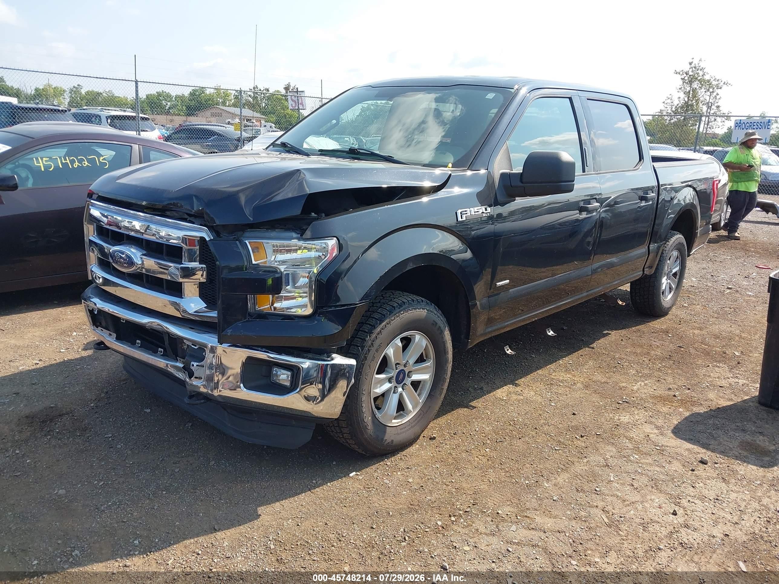2015 Ford F-150 Xlt Black vin: 1FTEW1EP1FFA58219