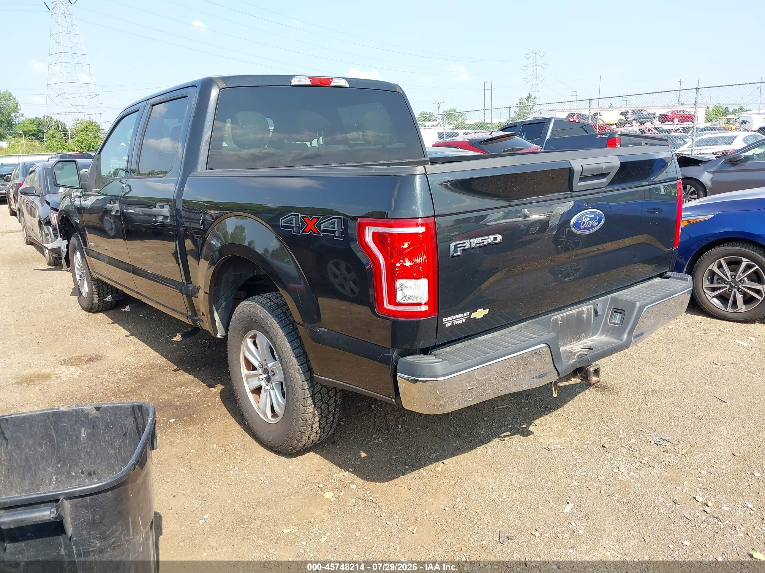 2015 Ford F-150 Xlt Black vin: 1FTEW1EP1FFA58219