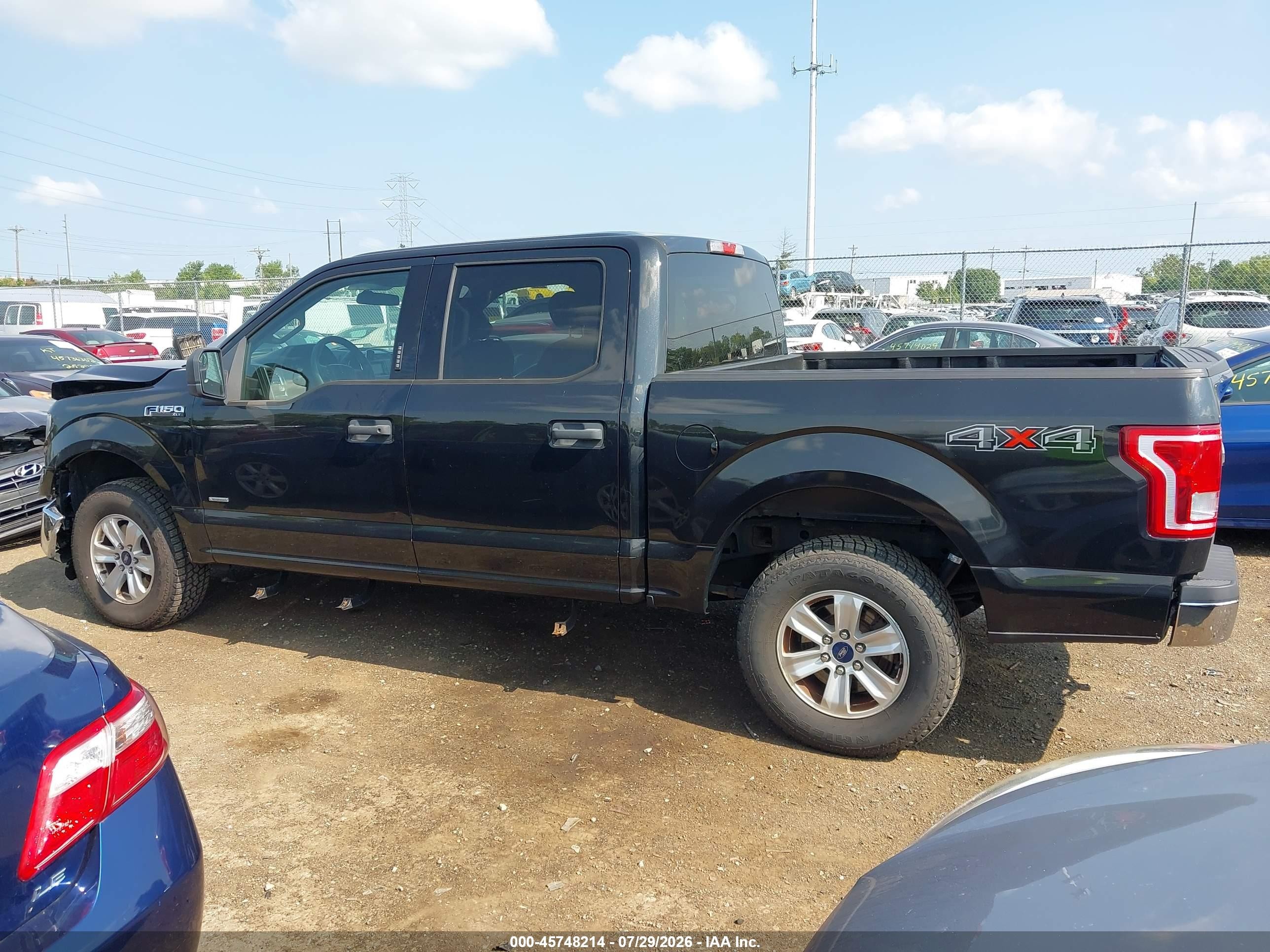 2015 Ford F-150 Xlt Black vin: 1FTEW1EP1FFA58219