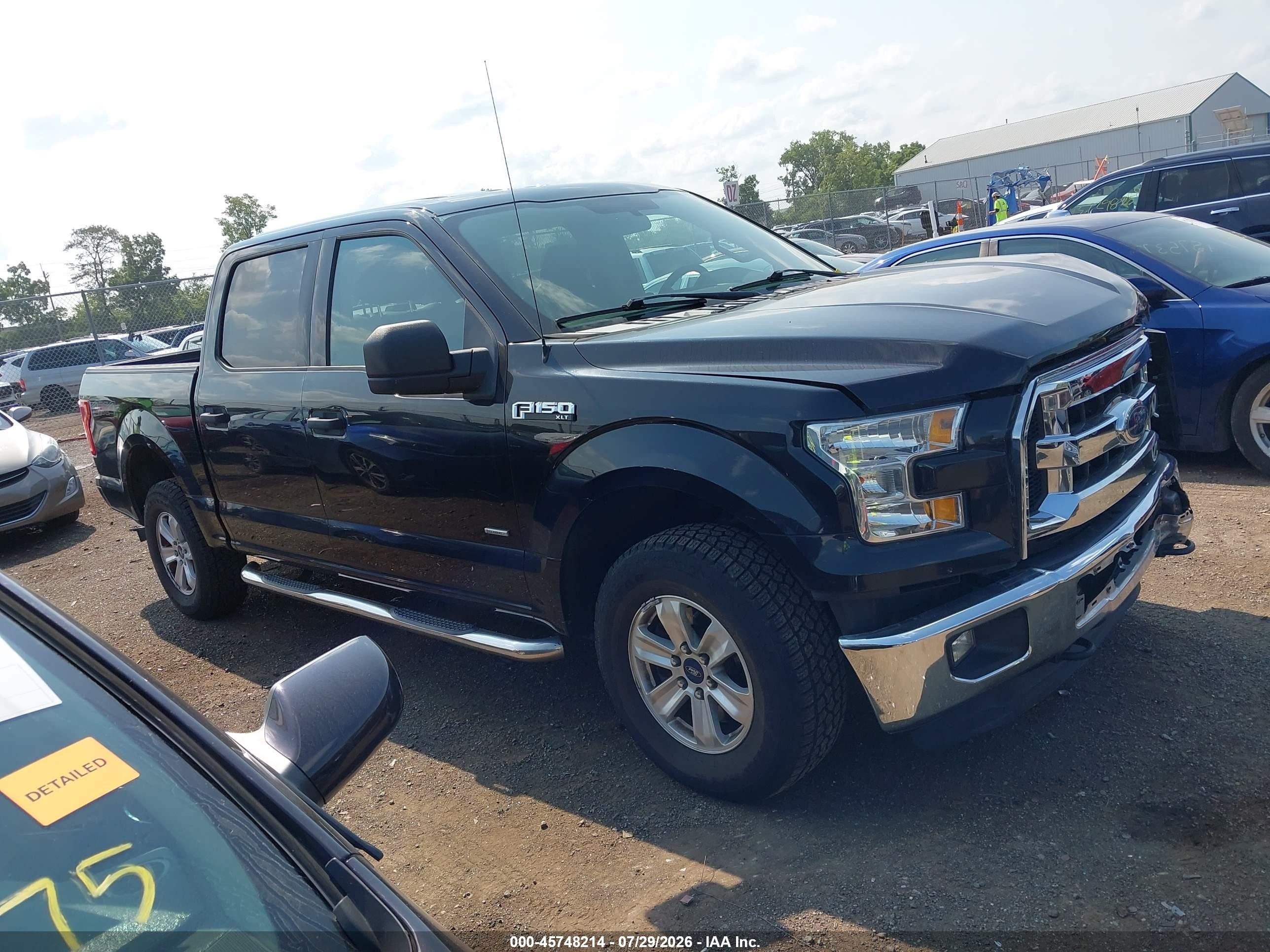 2015 Ford F-150 Xlt Black vin: 1FTEW1EP1FFA58219