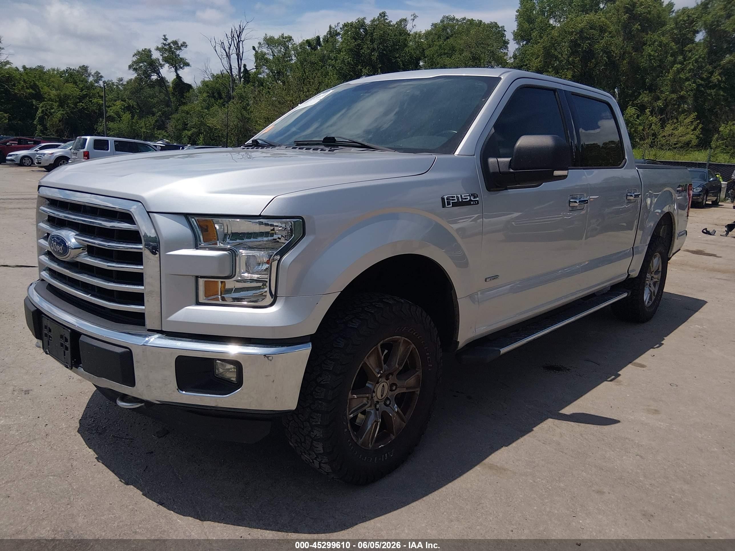2015 Ford F-150 Xlt Silver vin: 1FTEW1EP1FFC83580