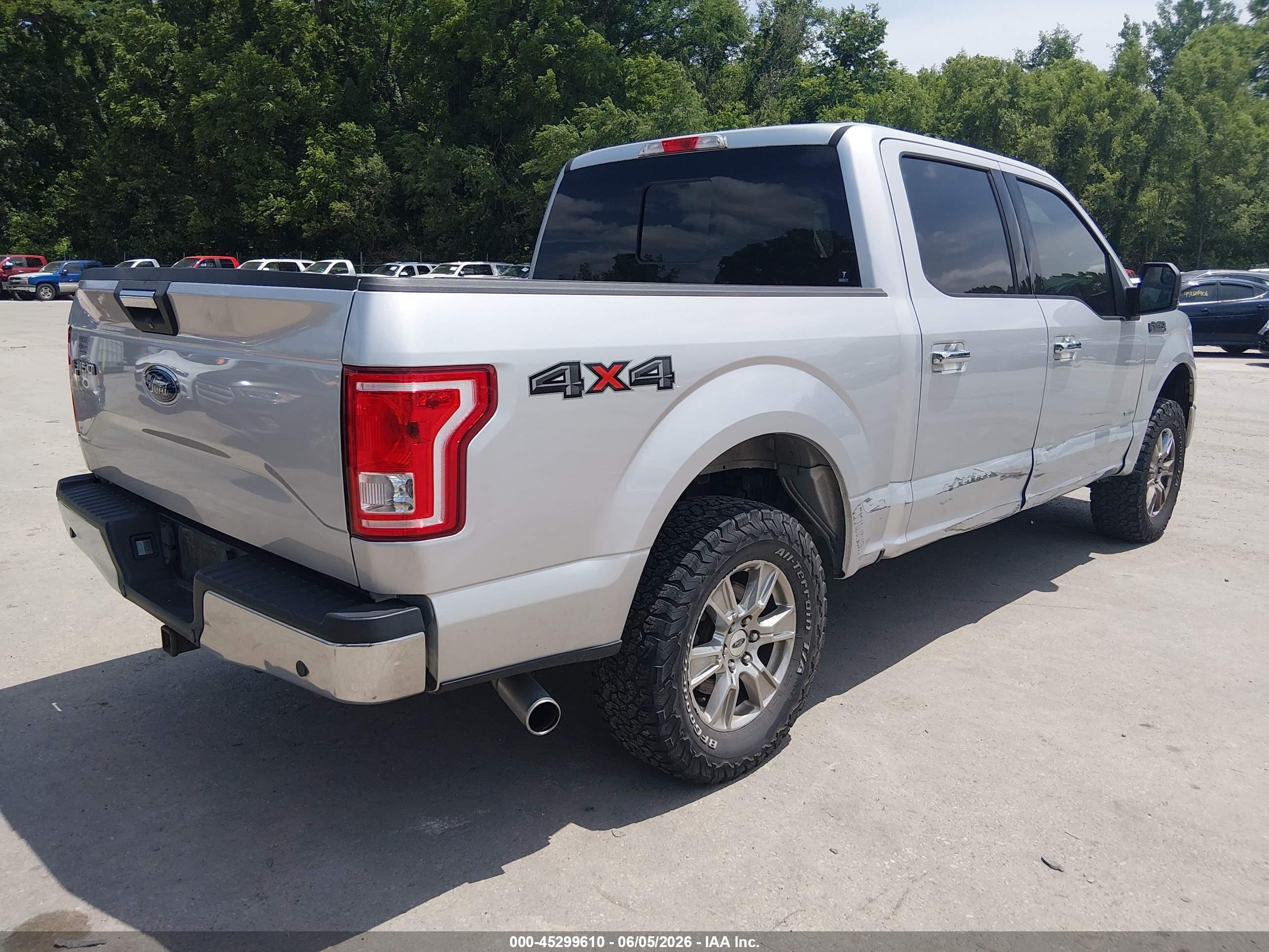 2015 Ford F-150 Xlt Silver vin: 1FTEW1EP1FFC83580