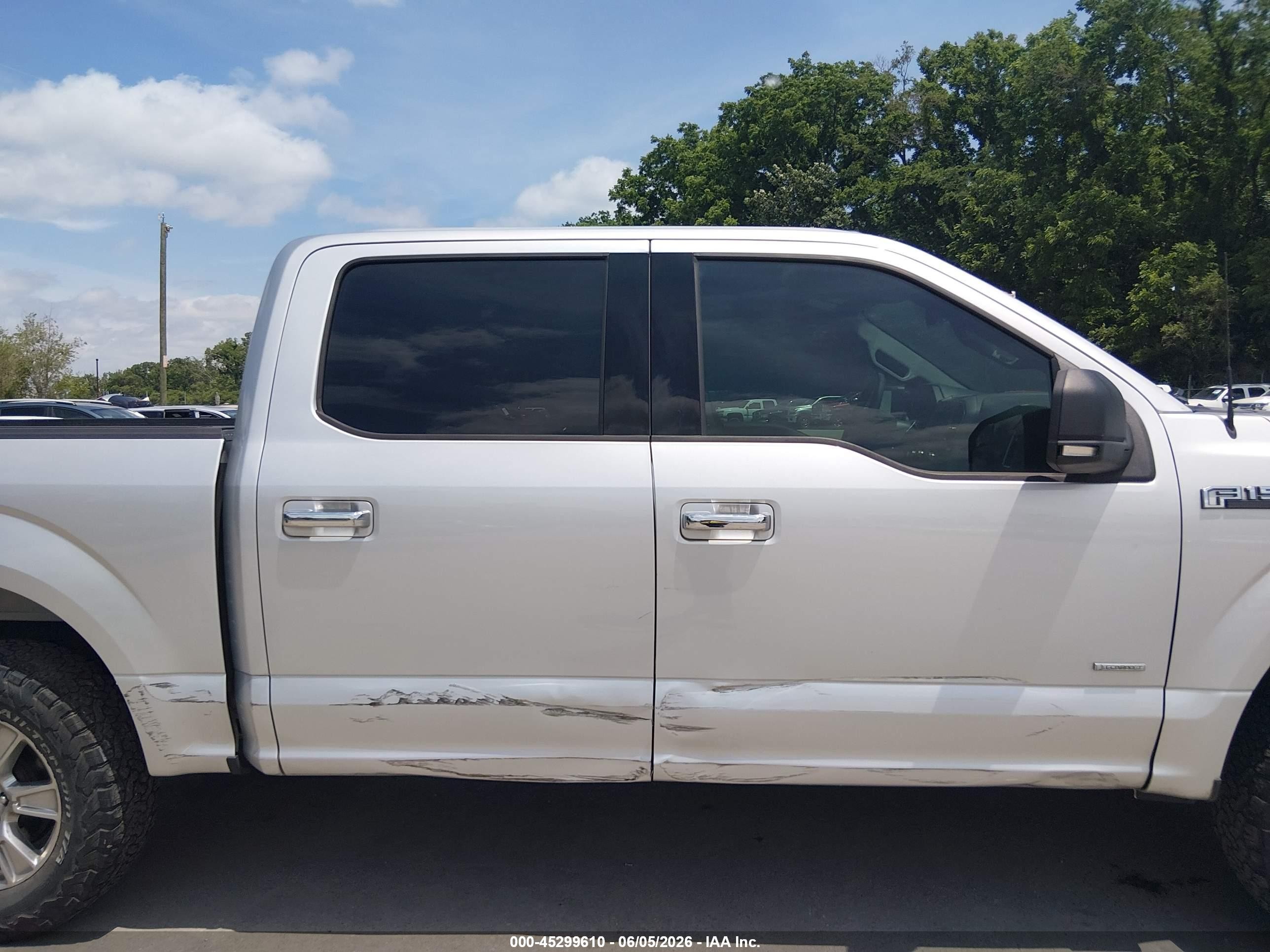 2015 Ford F-150 Xlt Silver vin: 1FTEW1EP1FFC83580