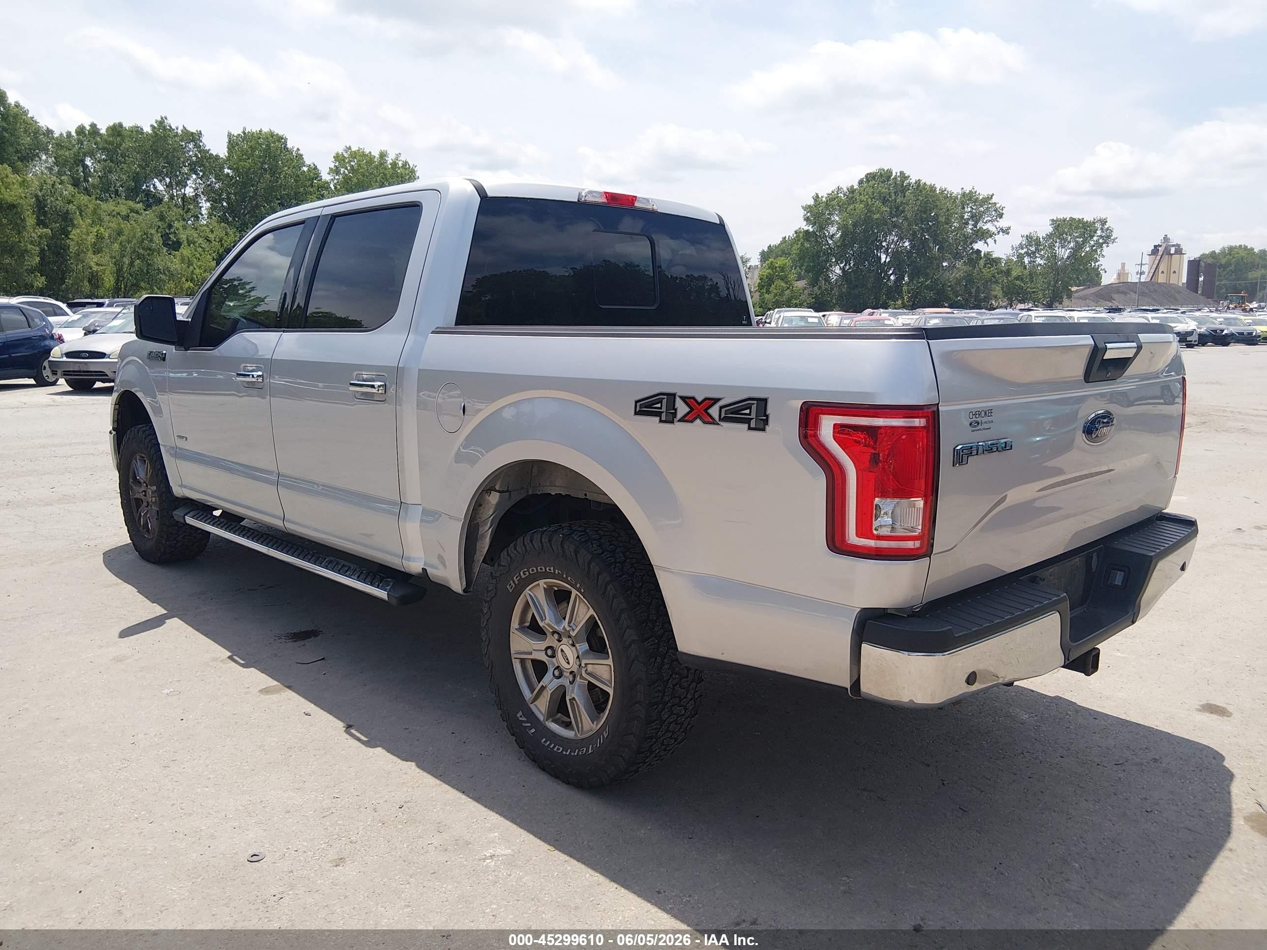 2015 Ford F-150 Xlt Silver vin: 1FTEW1EP1FFC83580