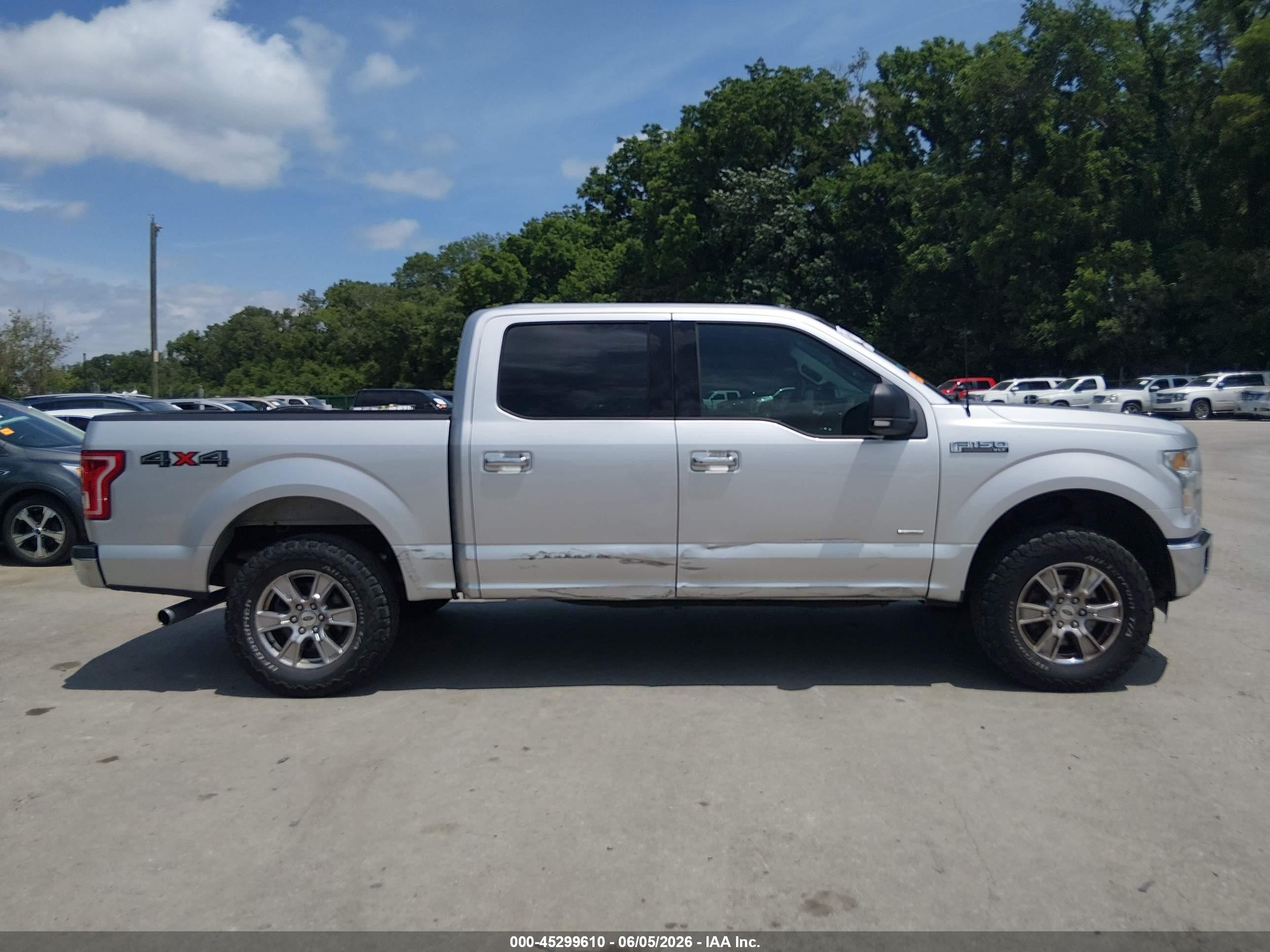 2015 Ford F-150 Xlt Silver vin: 1FTEW1EP1FFC83580