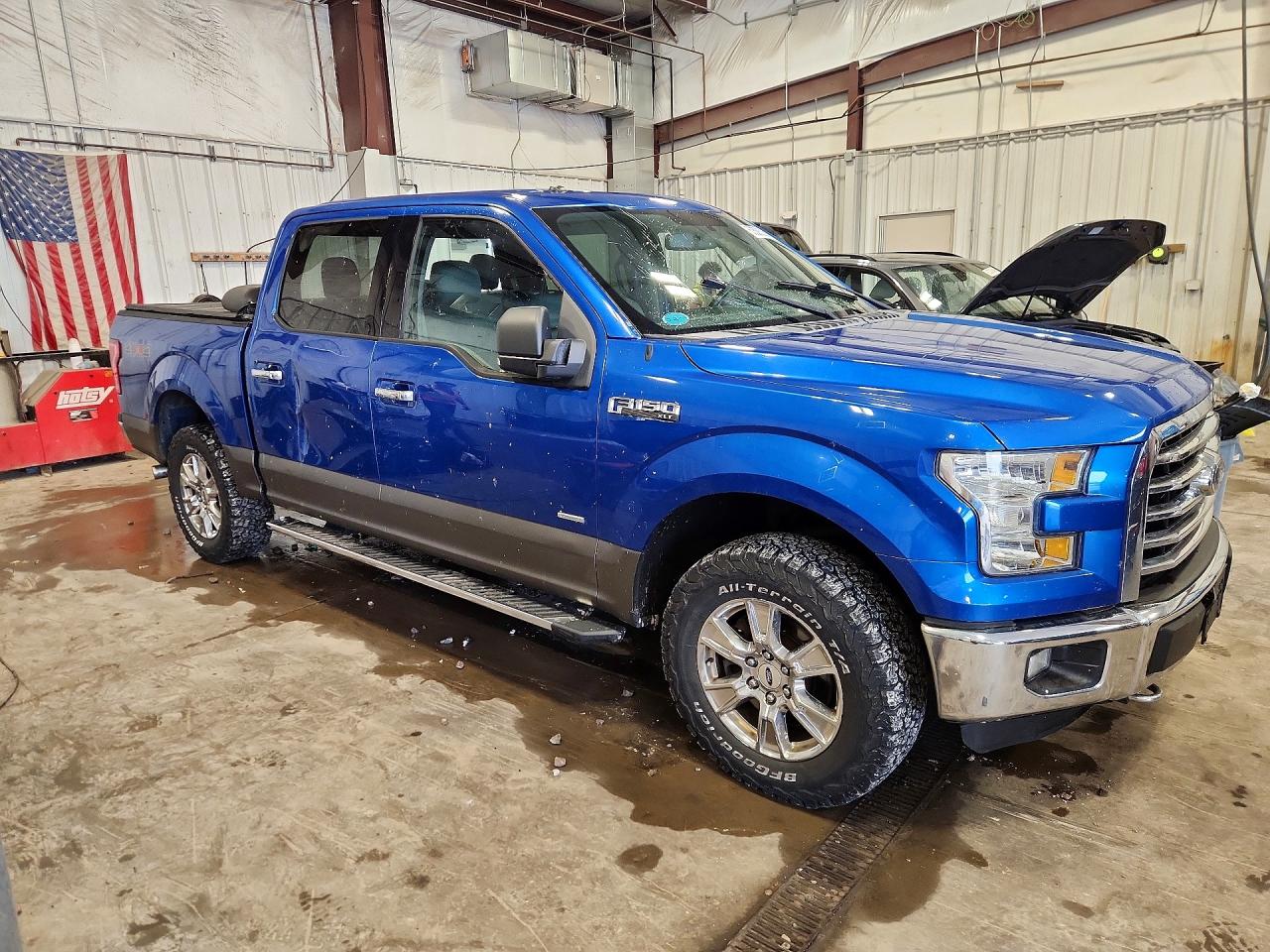2015 Ford F150 Supercrew Blue vin: 1FTEW1EP1FFD04539