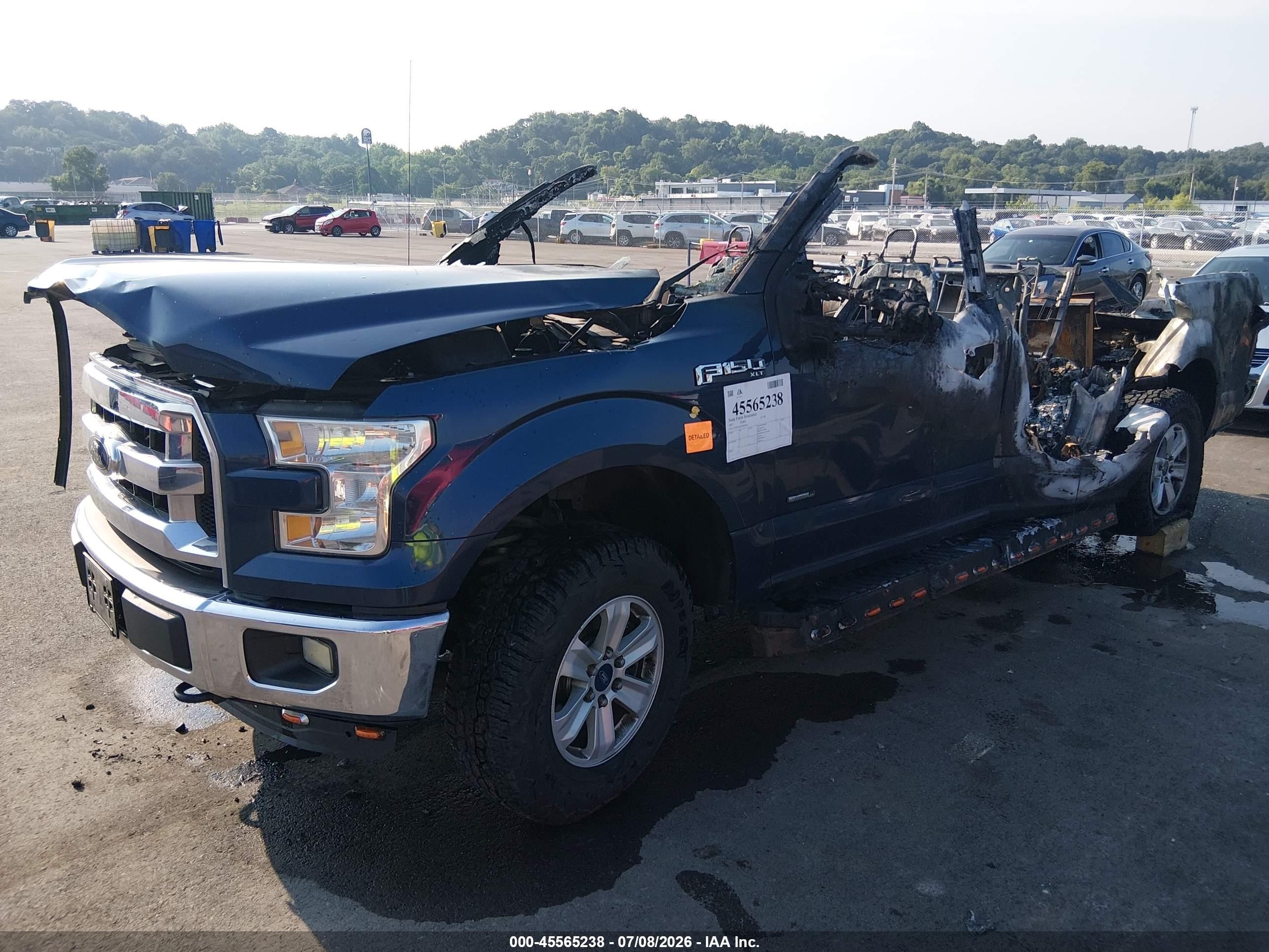 2015 Ford F-150 Lariat/xl/xlt Blue vin: 1FTEW1EP1FKD49472