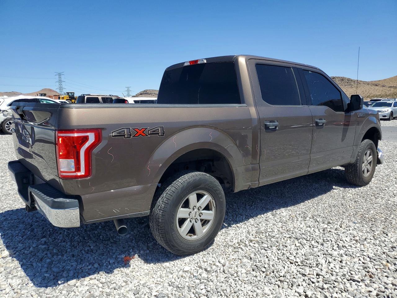 2015 Ford F150 Supercrew Brown vin: 1FTEW1EP1FKE42184