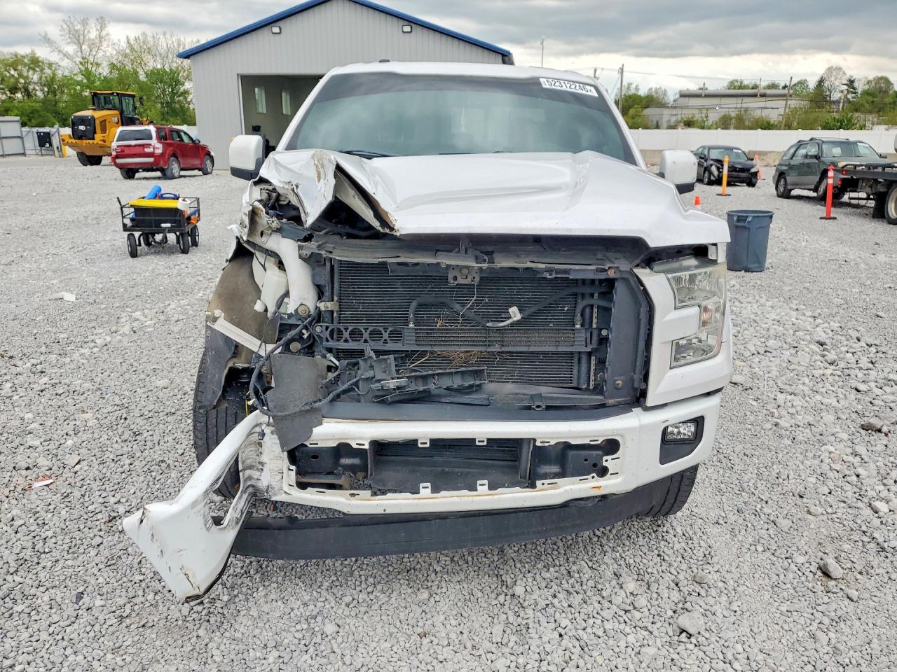 2015 Ford F150 Supercrew White vin: 1FTEW1EP1FKF00598