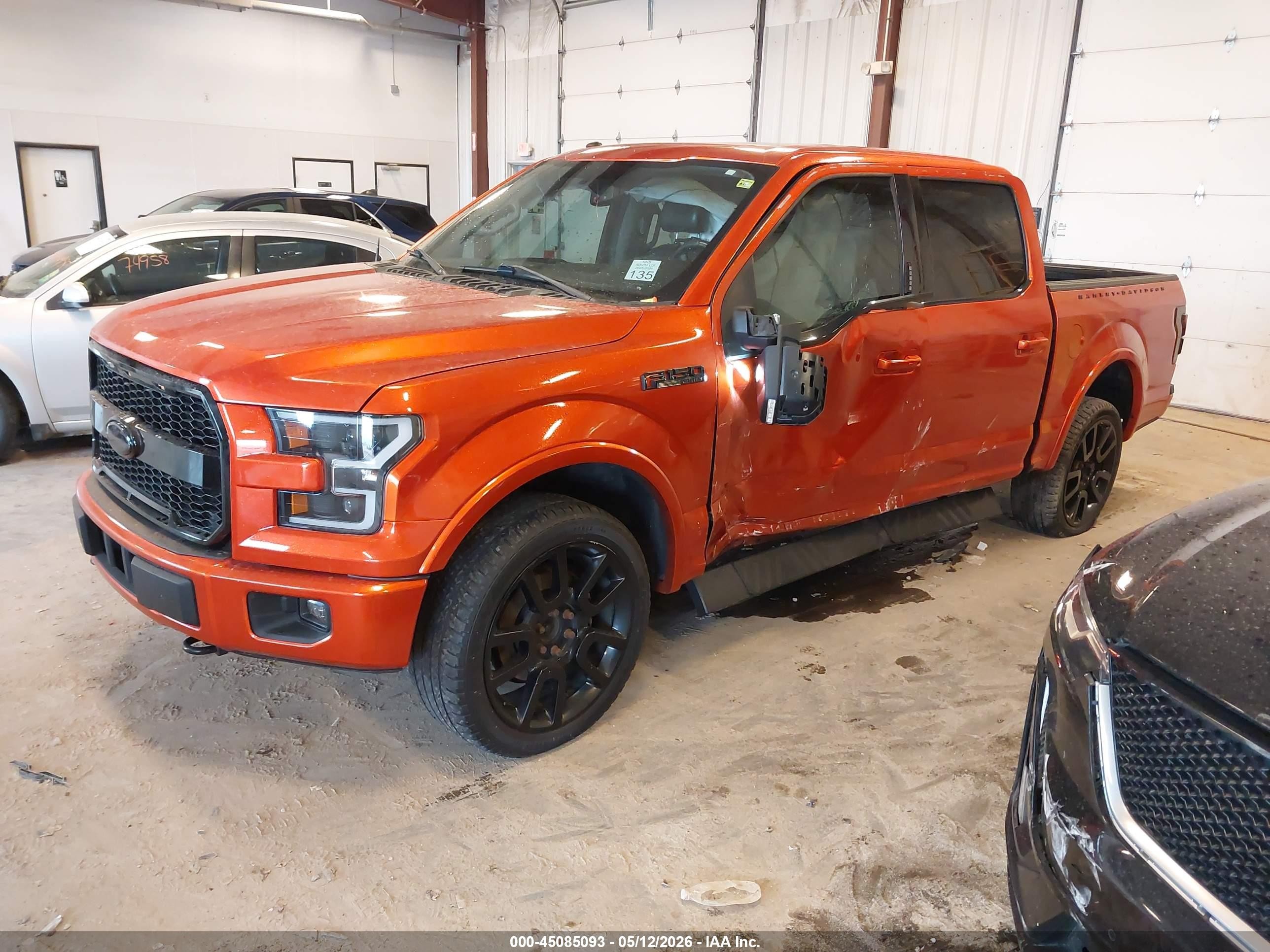 2016 Ford F-150 Lariat Orange vin: 1FTEW1EP1GFC67400