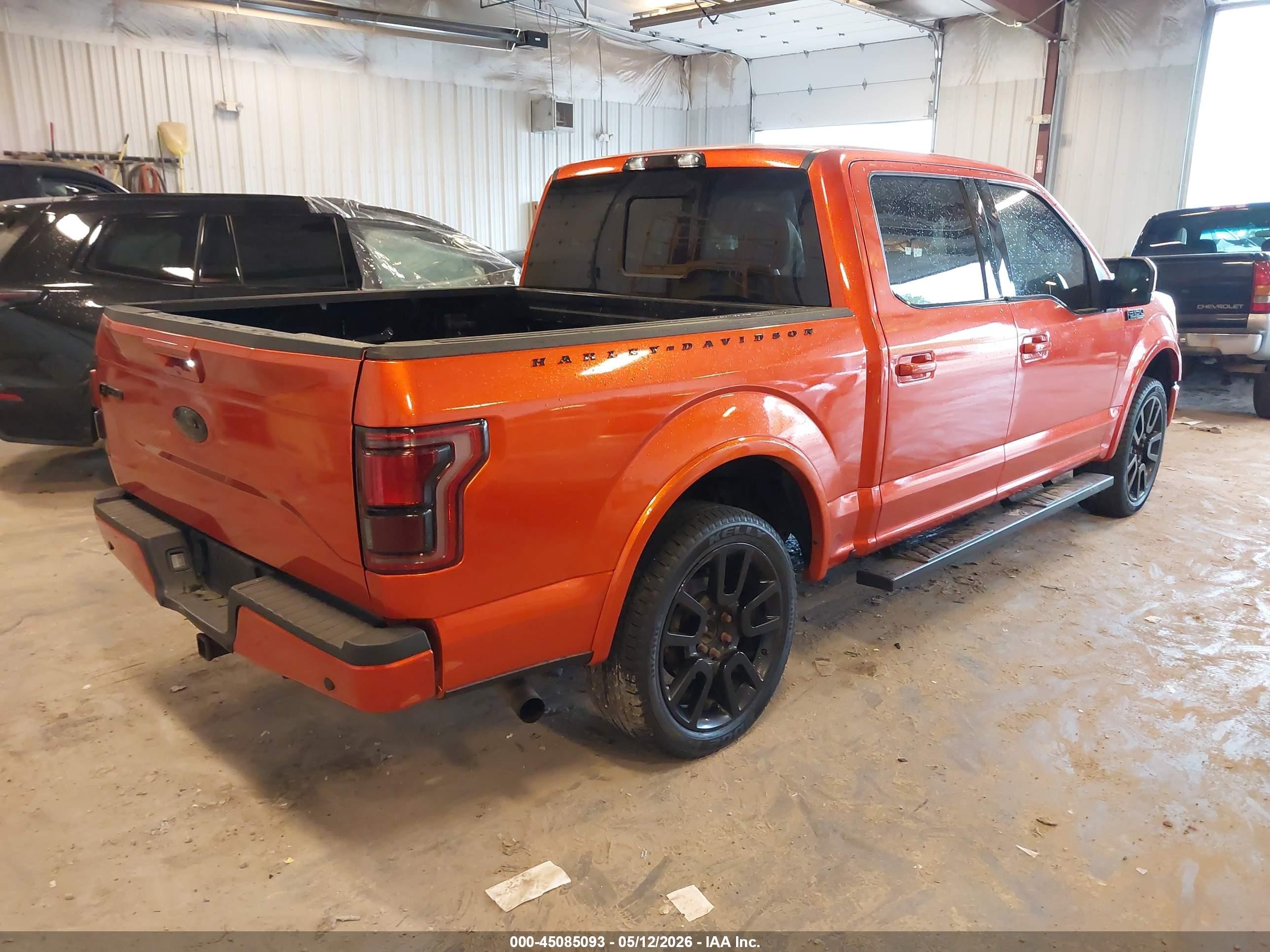 2016 Ford F-150 Lariat Orange vin: 1FTEW1EP1GFC67400