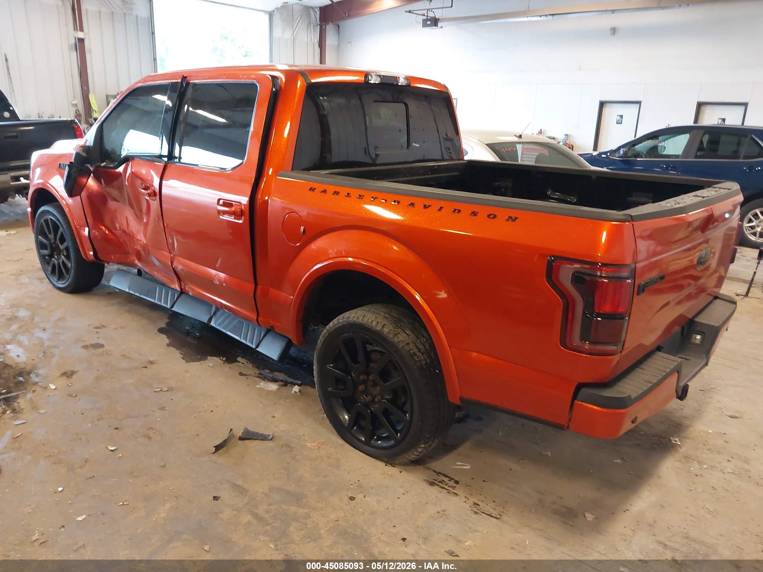 2016 Ford F-150 Lariat Orange vin: 1FTEW1EP1GFC67400