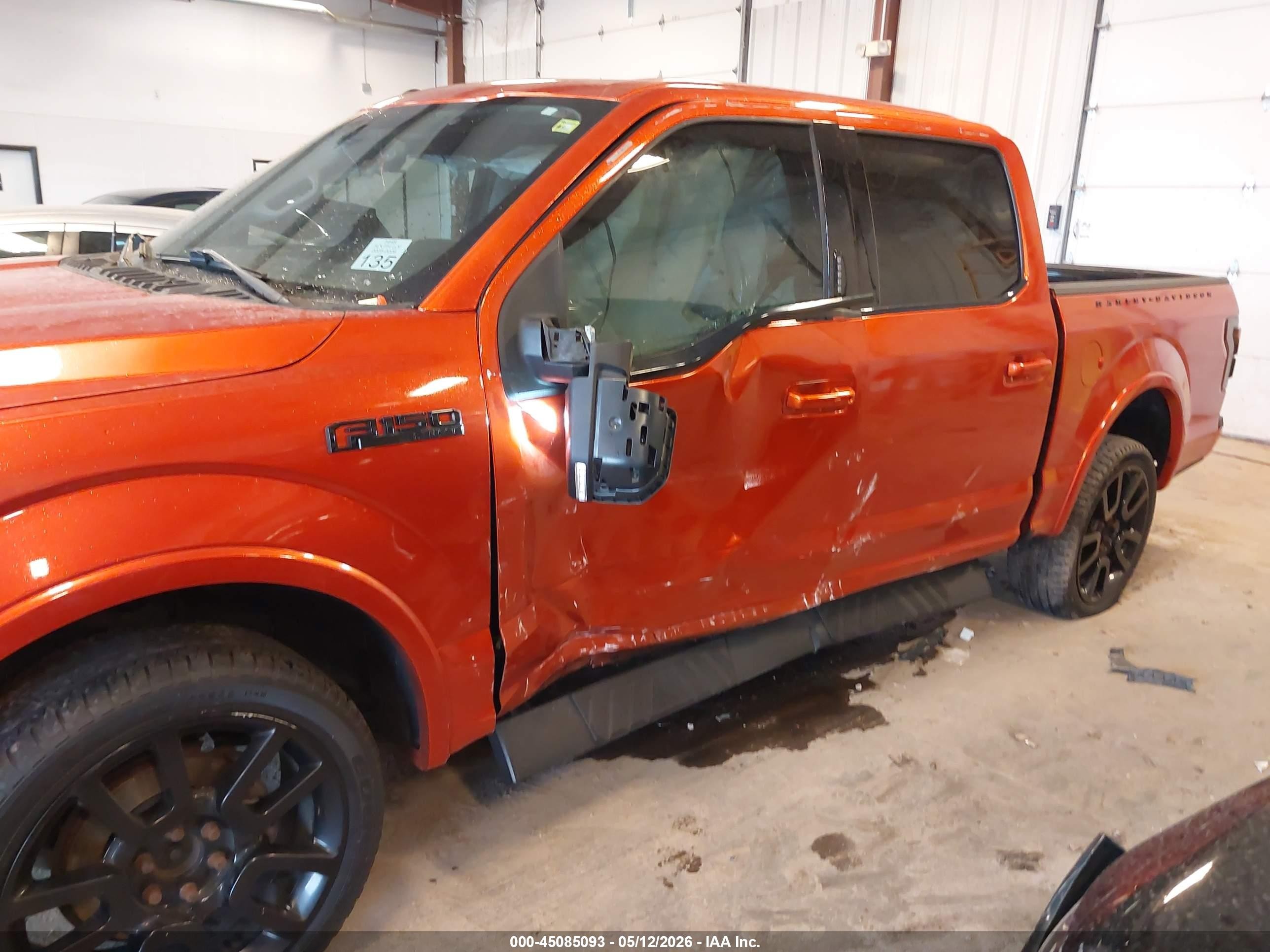 2016 Ford F-150 Lariat Orange vin: 1FTEW1EP1GFC67400