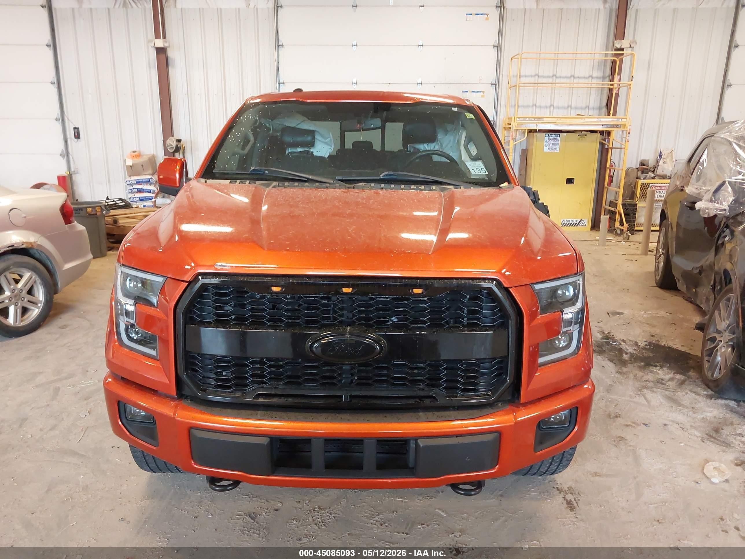 2016 Ford F-150 Lariat Orange vin: 1FTEW1EP1GFC67400