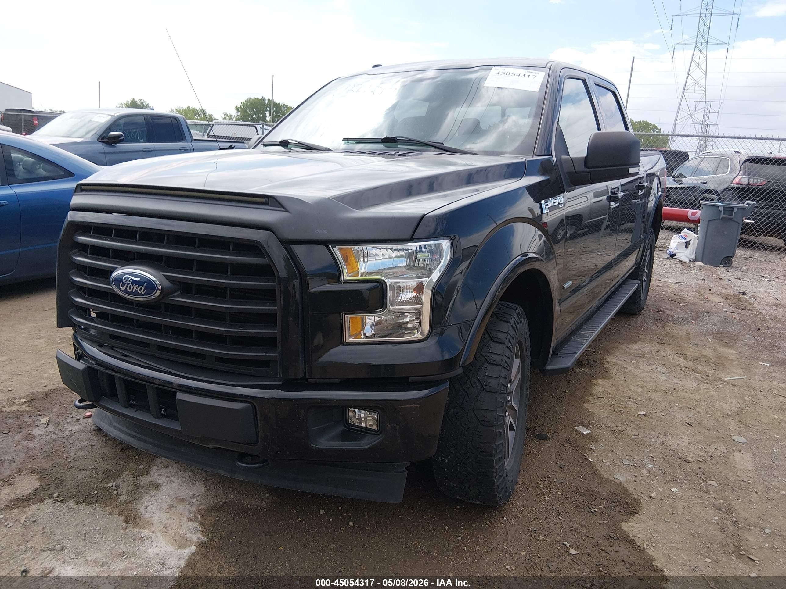 2017 Ford F-150 Xlt Black vin: 1FTEW1EP1HFC58522