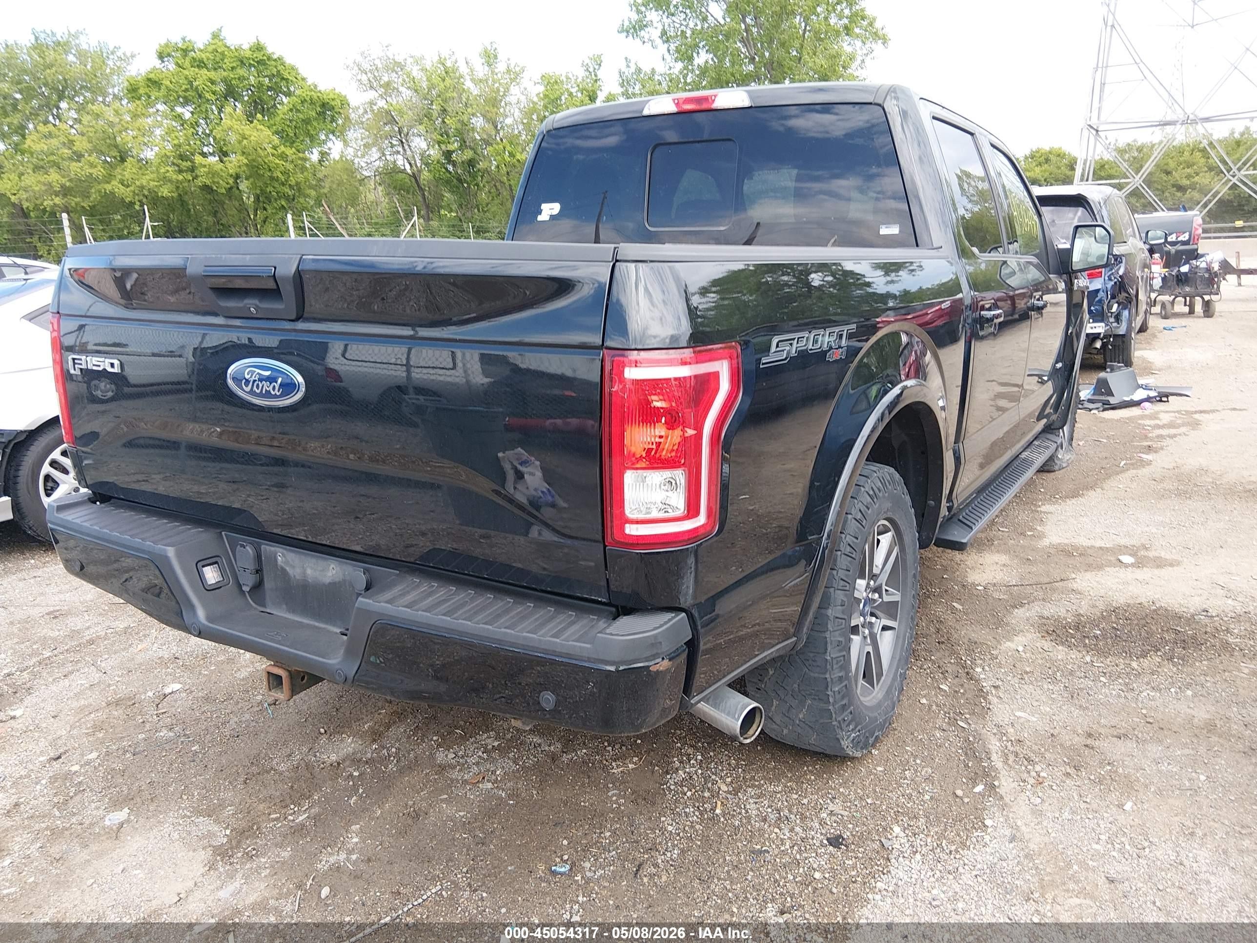 2017 Ford F-150 Xlt Black vin: 1FTEW1EP1HFC58522