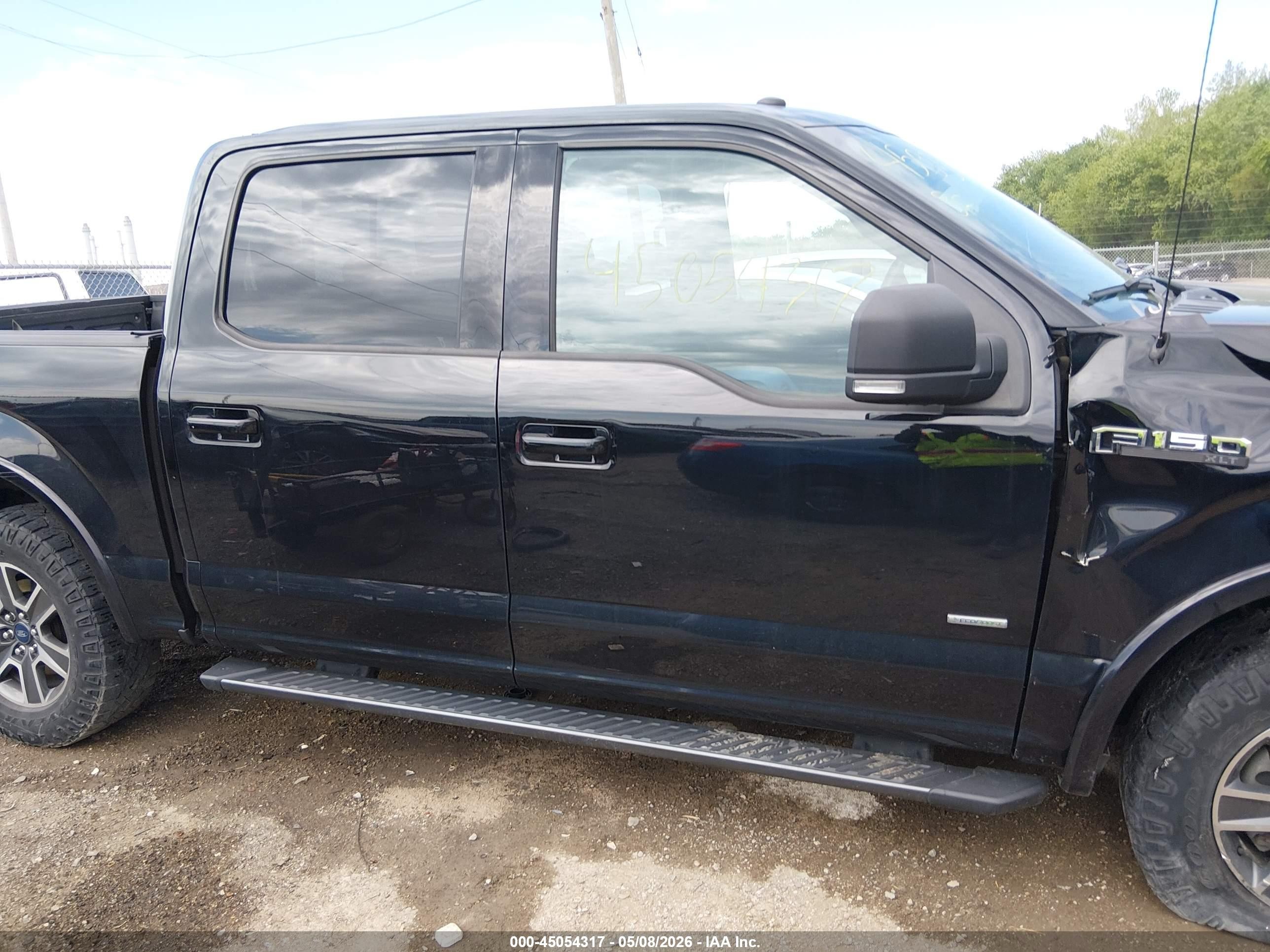 2017 Ford F-150 Xlt Black vin: 1FTEW1EP1HFC58522
