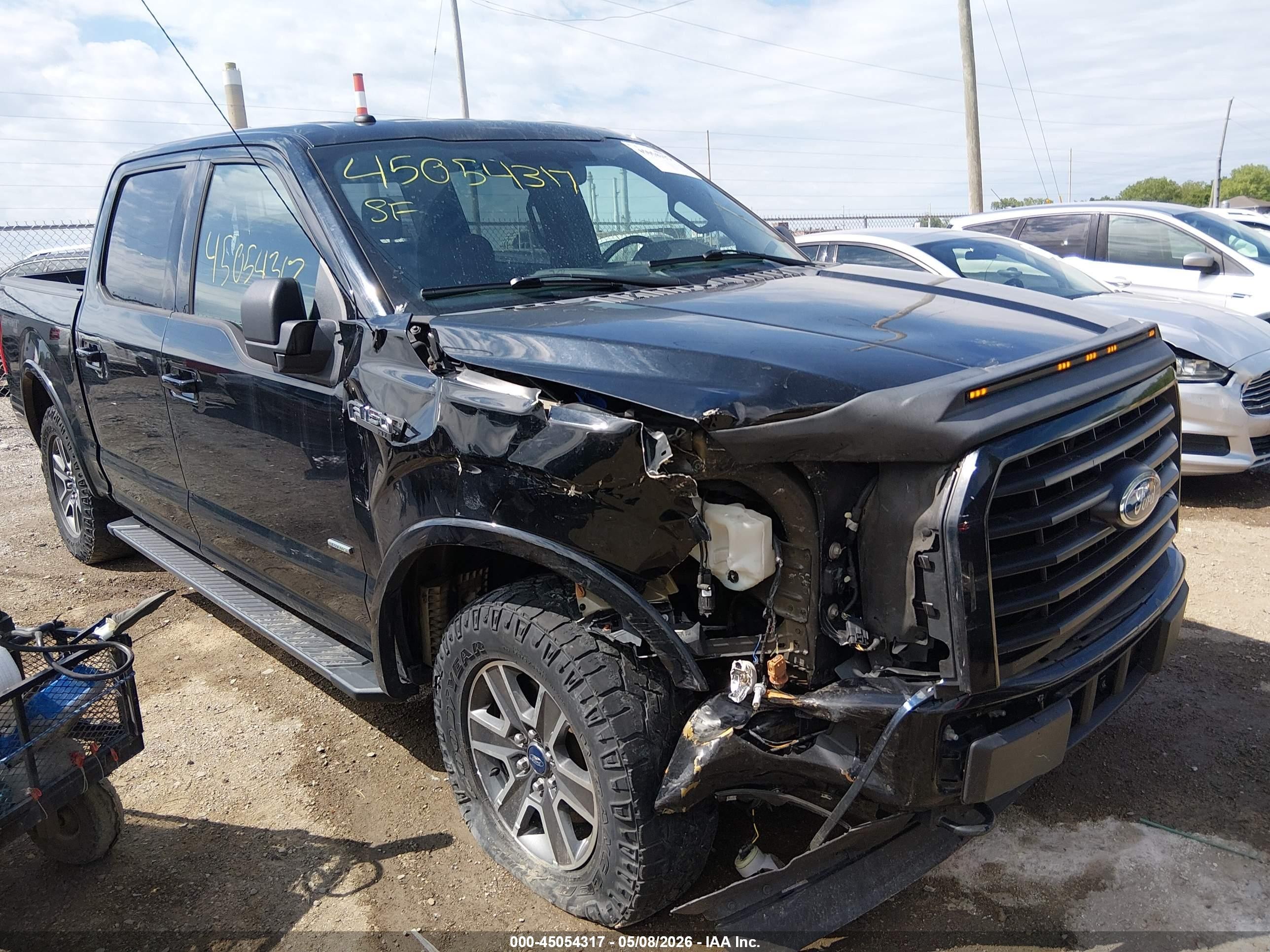 2017 Ford F-150 Xlt Black vin: 1FTEW1EP1HFC58522