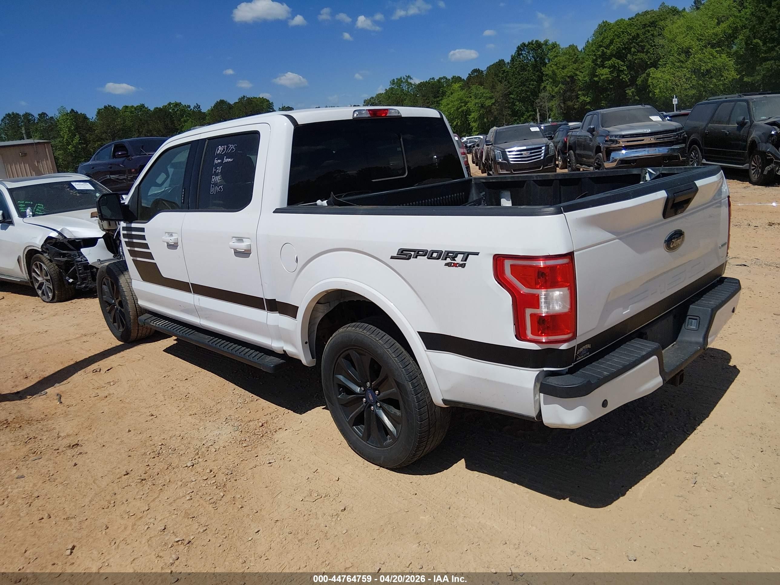2019 Ford F-150 Xlt White vin: 1FTEW1EP1KFD52262