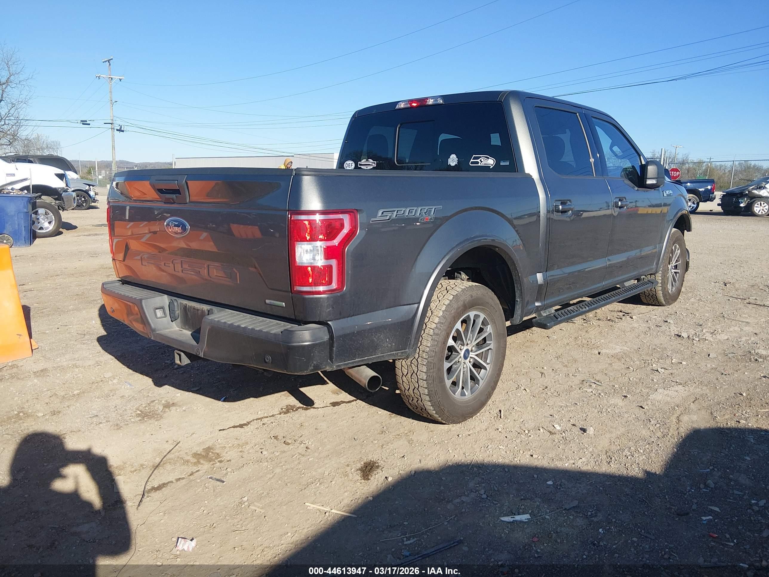 2020 Ford F-150 Lariat/xl/xlt Gray vin: 1FTEW1EP1LFC72736