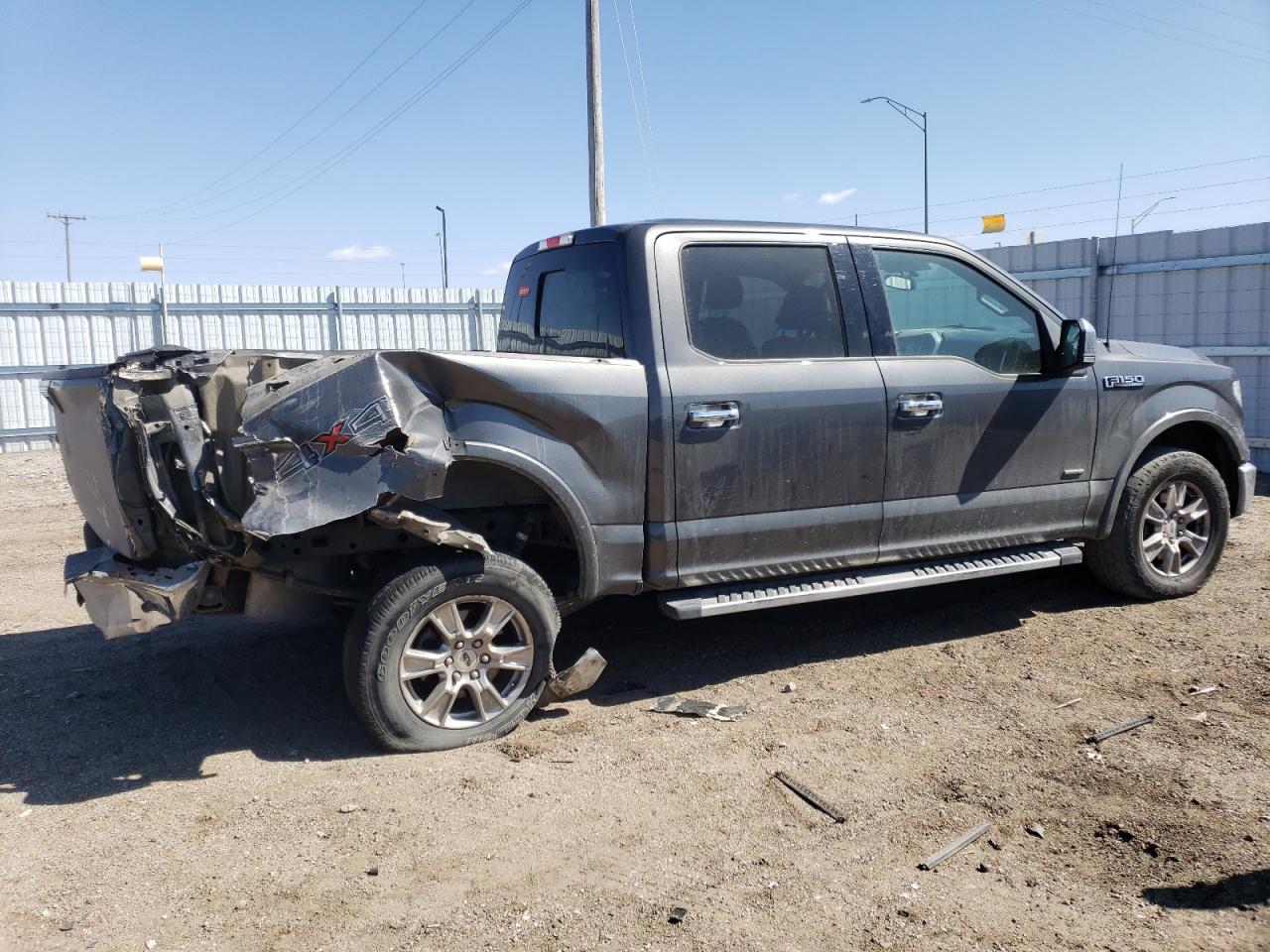 2015 Ford F150 Supercrew Gray vin: 1FTEW1EP2FFA20658