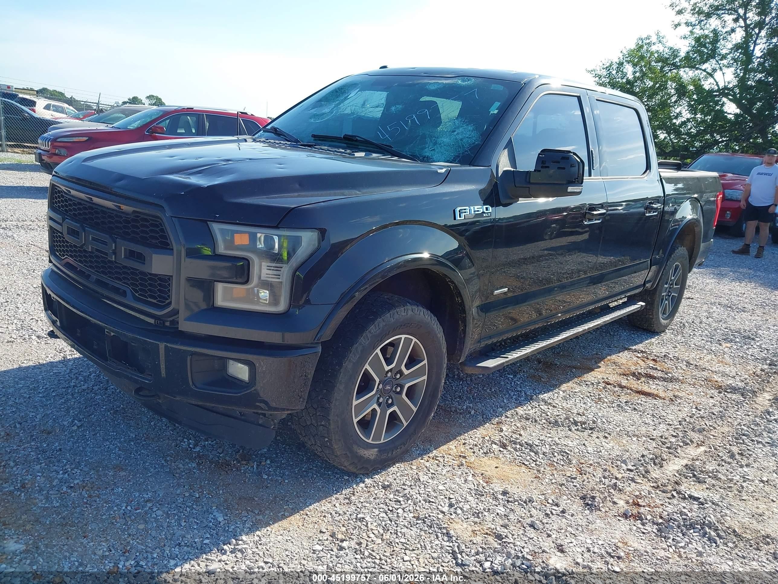 2015 Ford F-150 Xlt Black vin: 1FTEW1EP2FKF13554