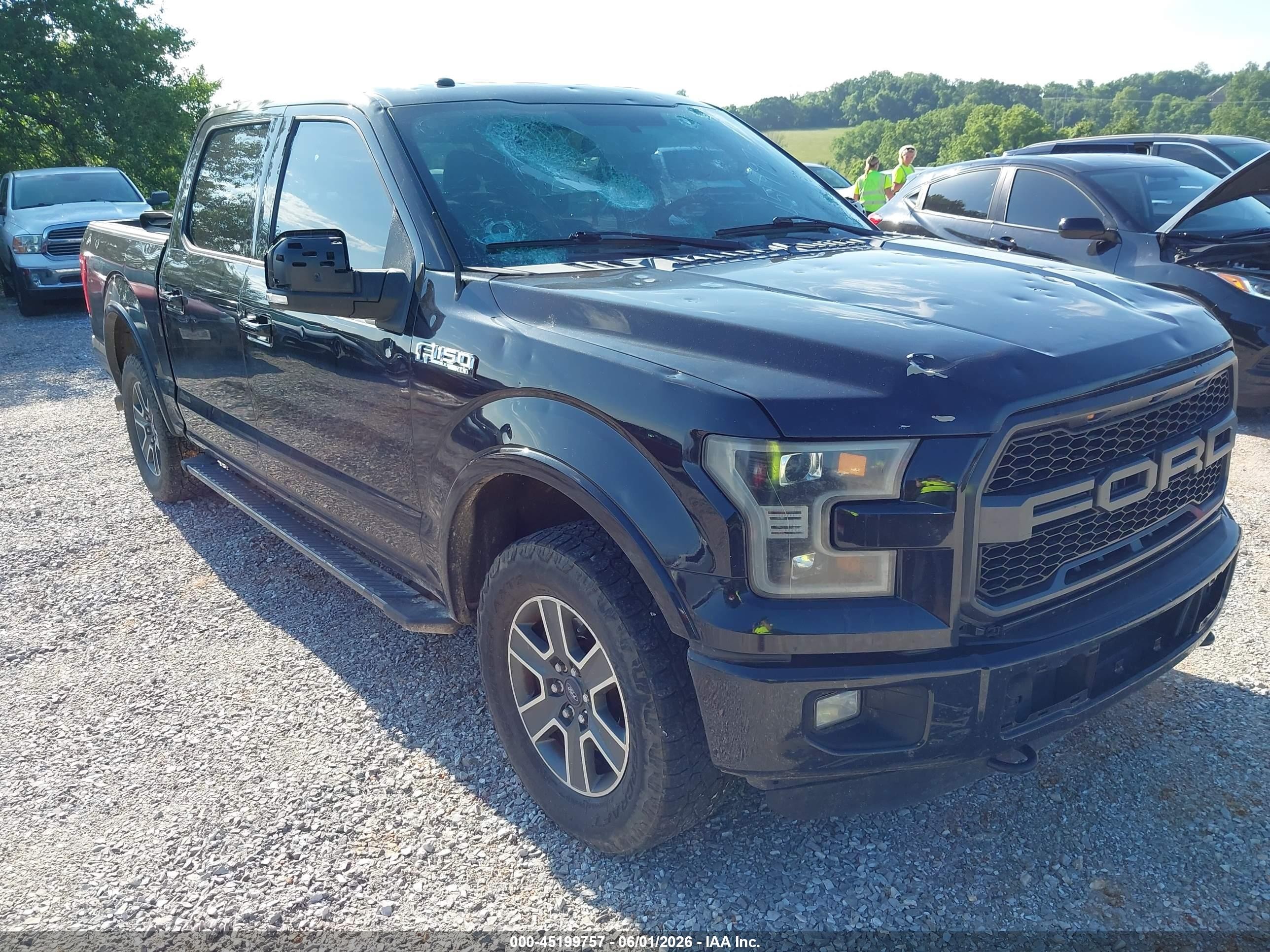 2015 Ford F-150 Xlt Black vin: 1FTEW1EP2FKF13554