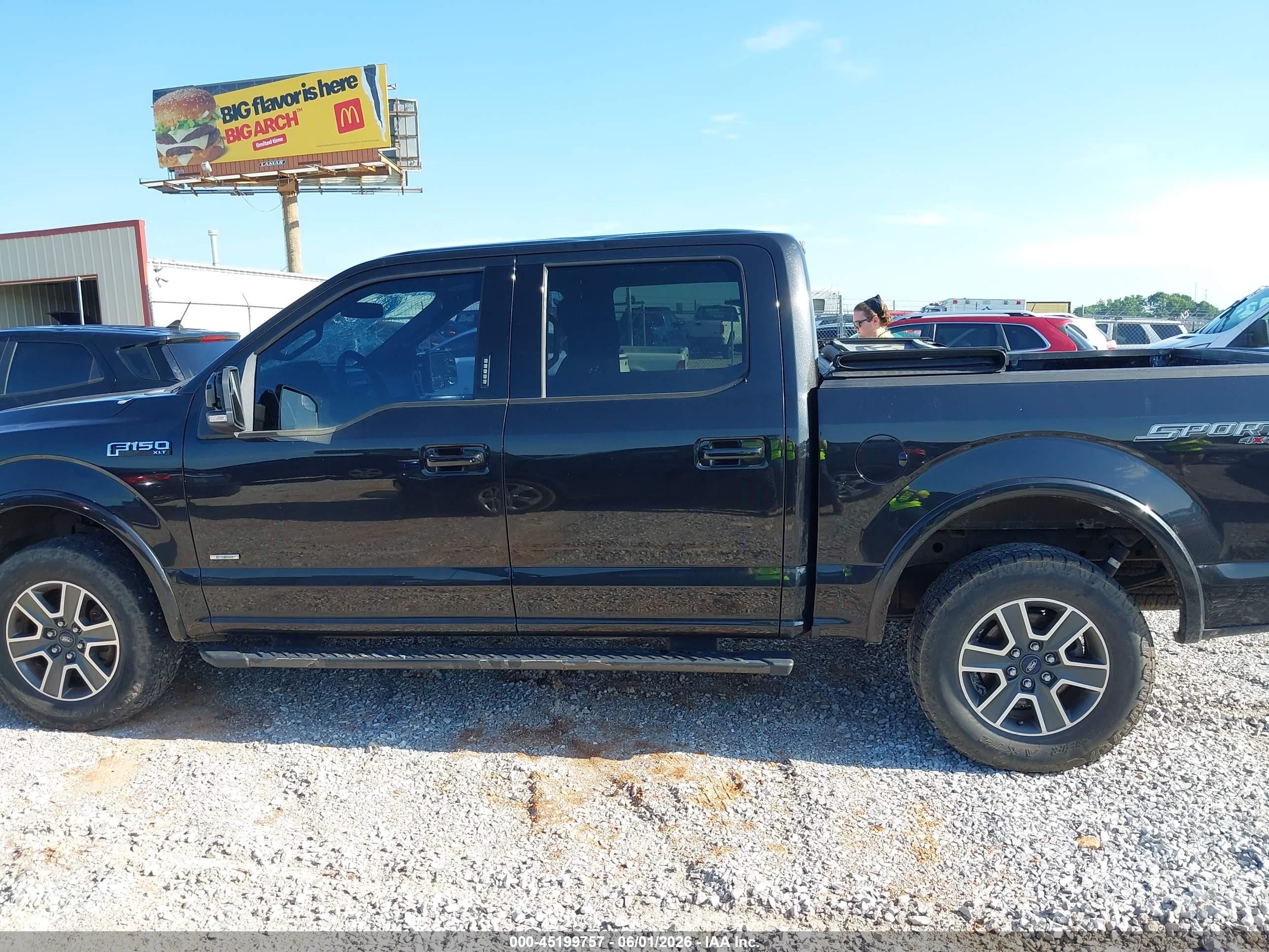 2015 Ford F-150 Xlt Black vin: 1FTEW1EP2FKF13554