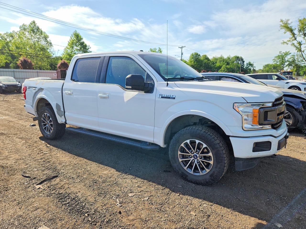 2018 Ford F150 Supercrew White vin: 1FTEW1EP2JFD78609