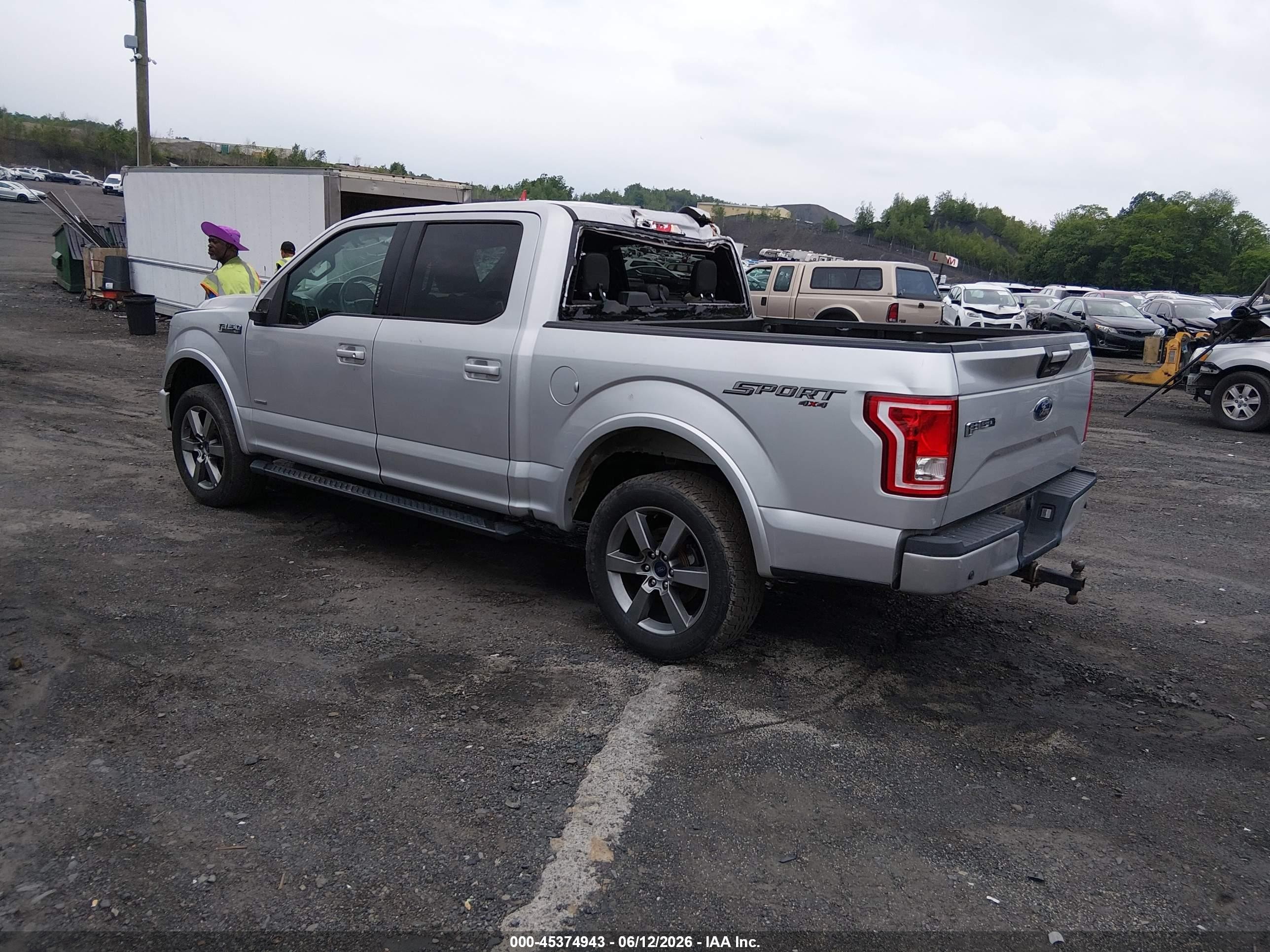 2015 Ford F-150 Xlt Silver vin: 1FTEW1EP3FFA13573