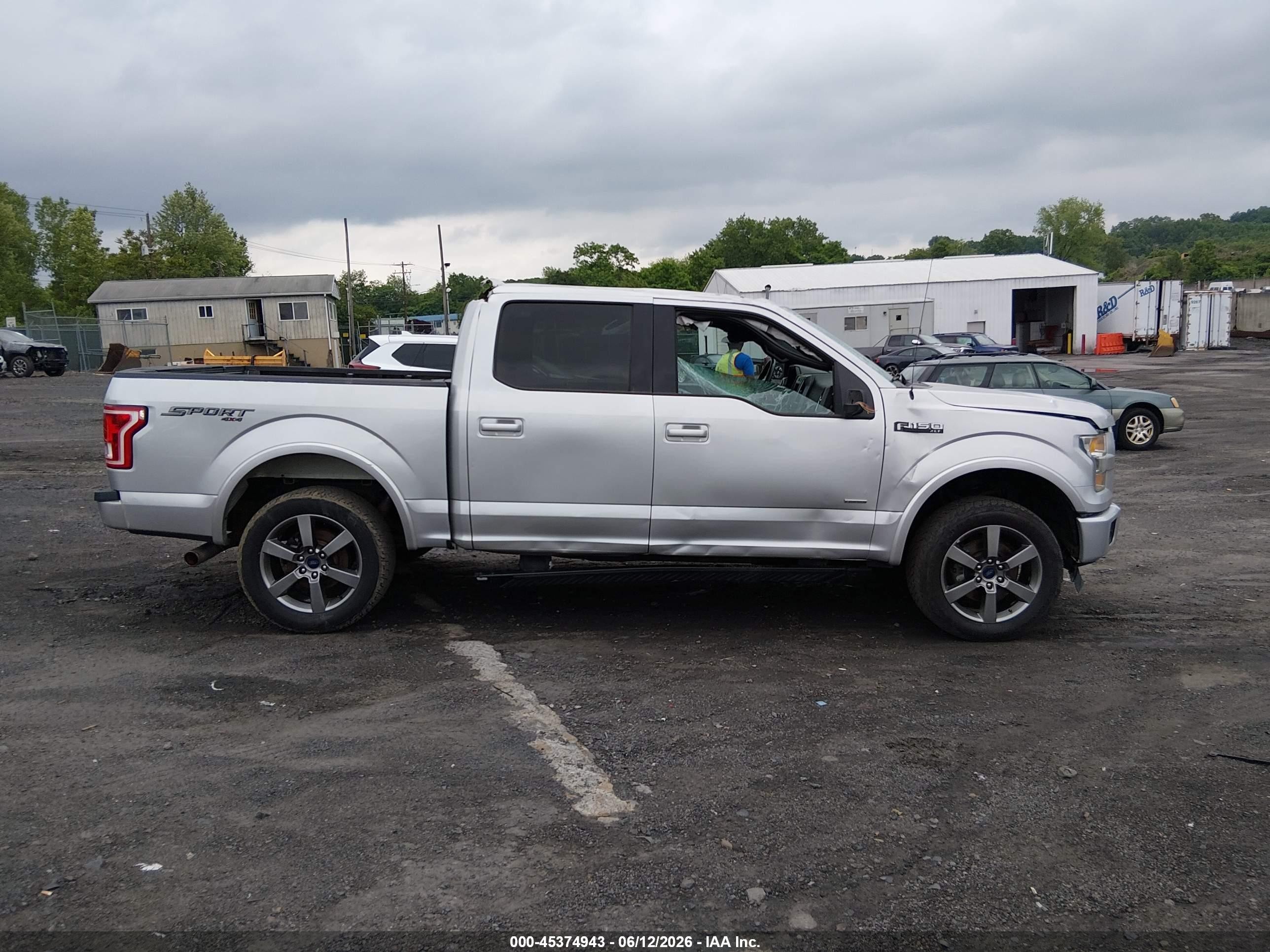 2015 Ford F-150 Xlt Silver vin: 1FTEW1EP3FFA13573