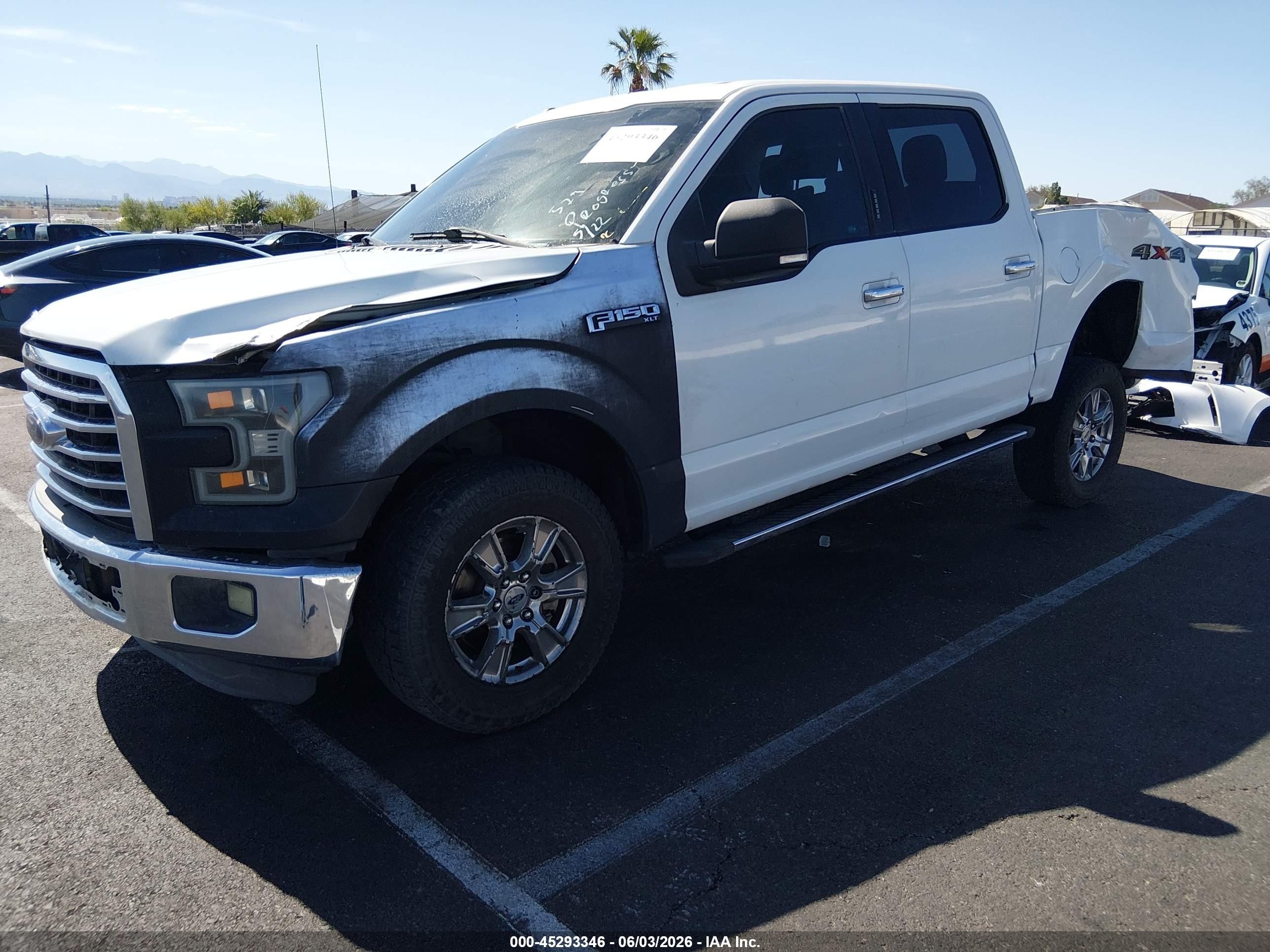 2015 Ford F-150 Xlt White vin: 1FTEW1EP3FFA24167