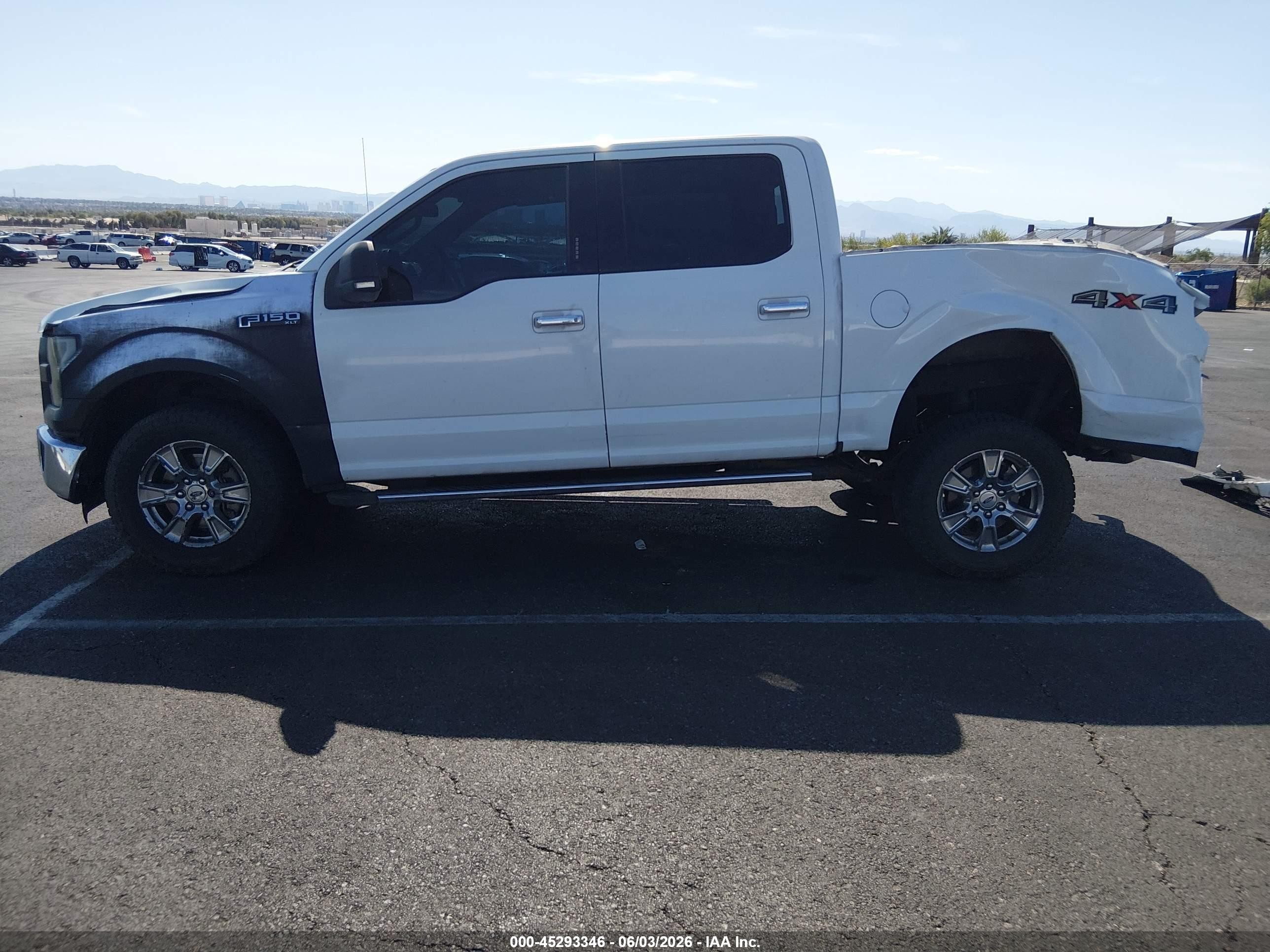 2015 Ford F-150 Xlt White vin: 1FTEW1EP3FFA24167