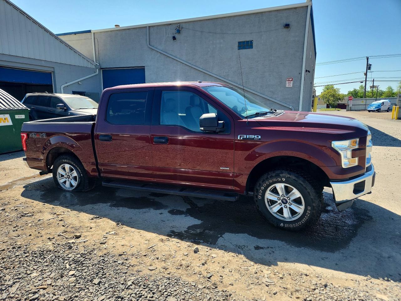 2015 Ford F150 Supercrew Burgundy vin: 1FTEW1EP3FFB21451