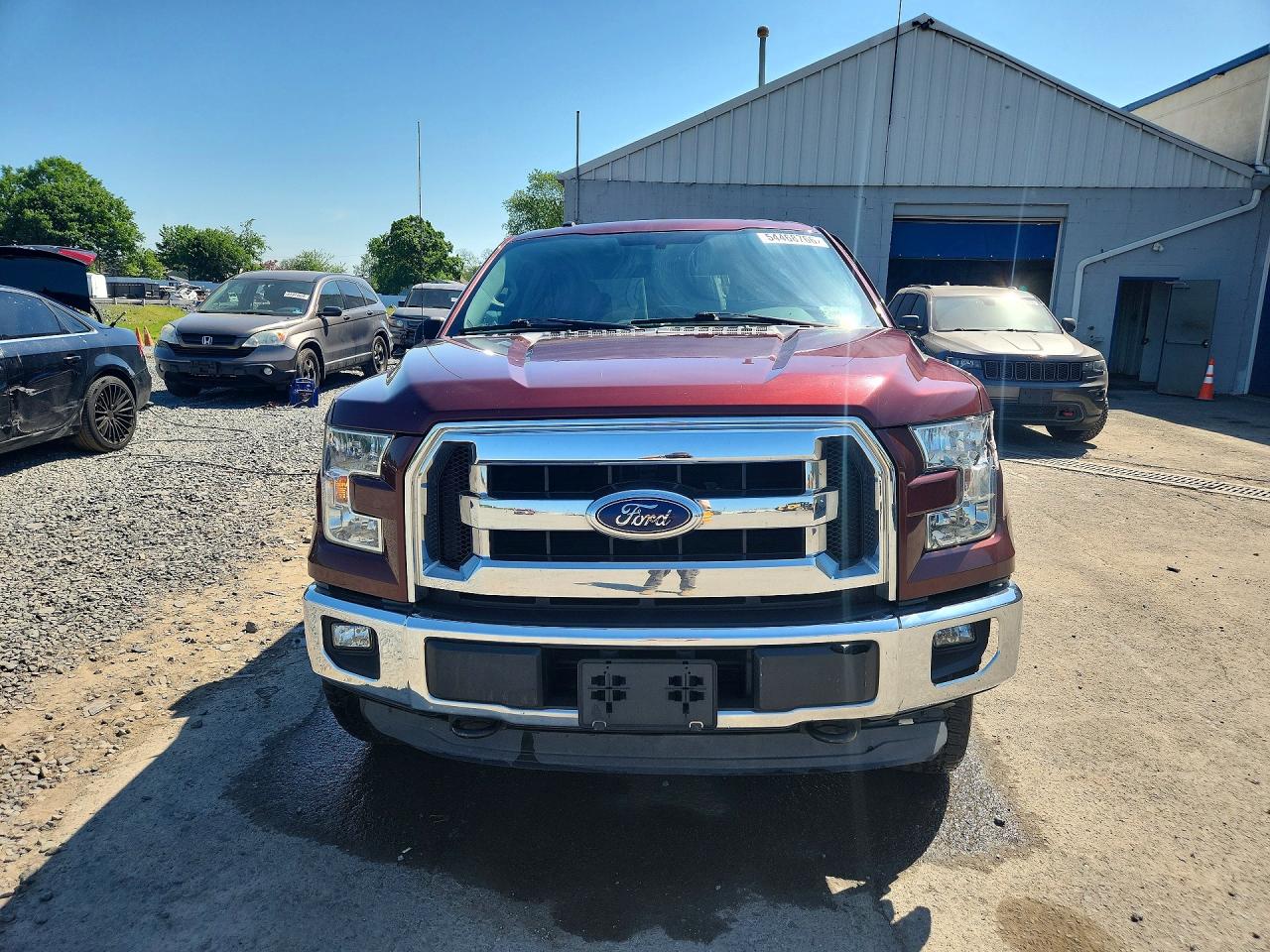 2015 Ford F150 Supercrew Burgundy vin: 1FTEW1EP3FFB21451