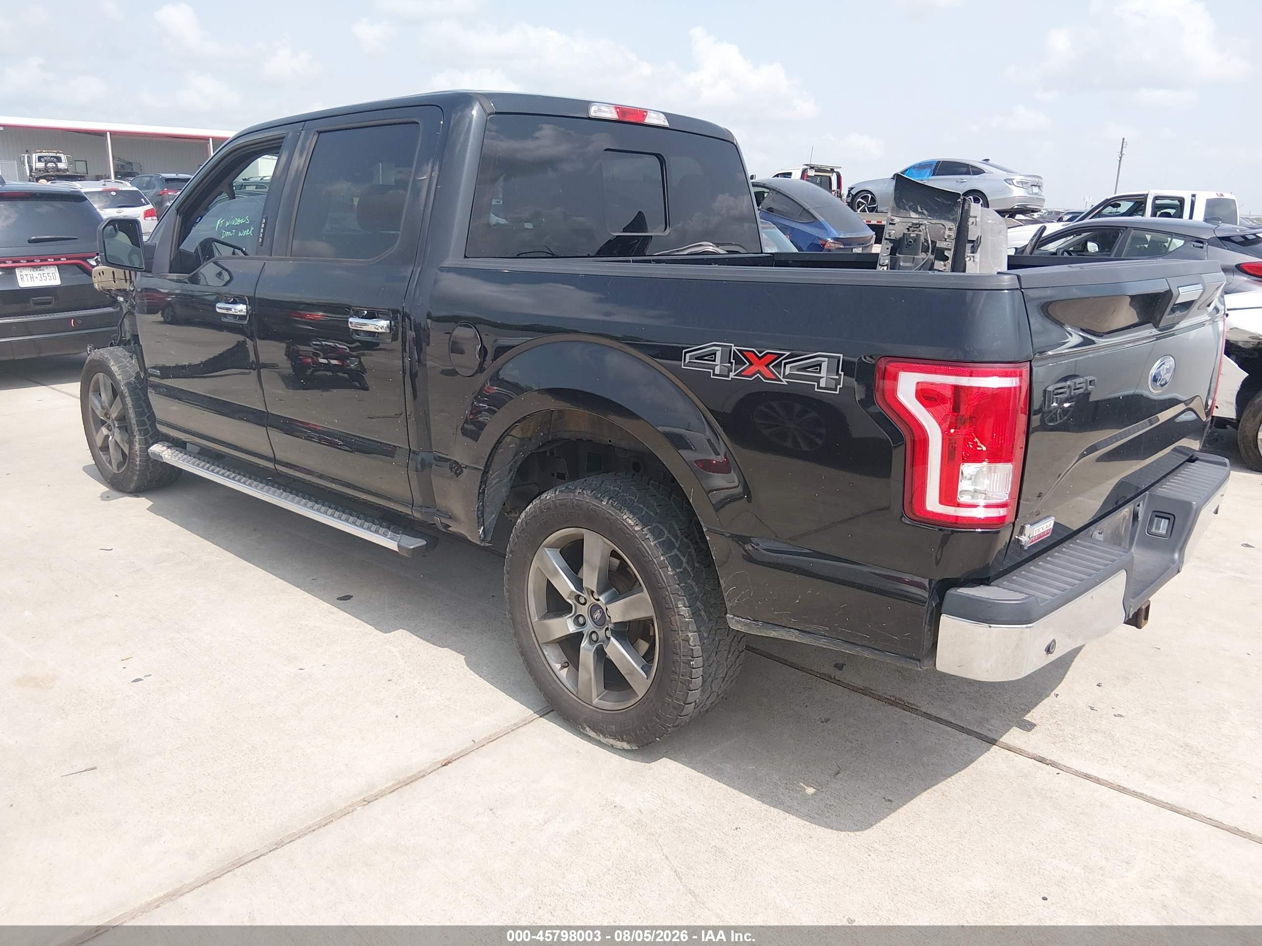 2015 Ford F-150 Xlt Black vin: 1FTEW1EP3FKD20474