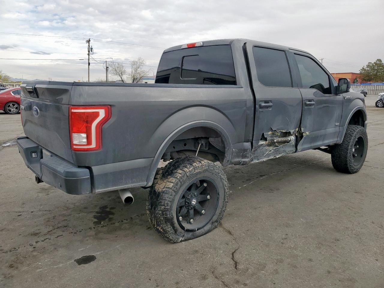 2015 Ford F150 Supercrew Gray vin: 1FTEW1EP3FKD36657