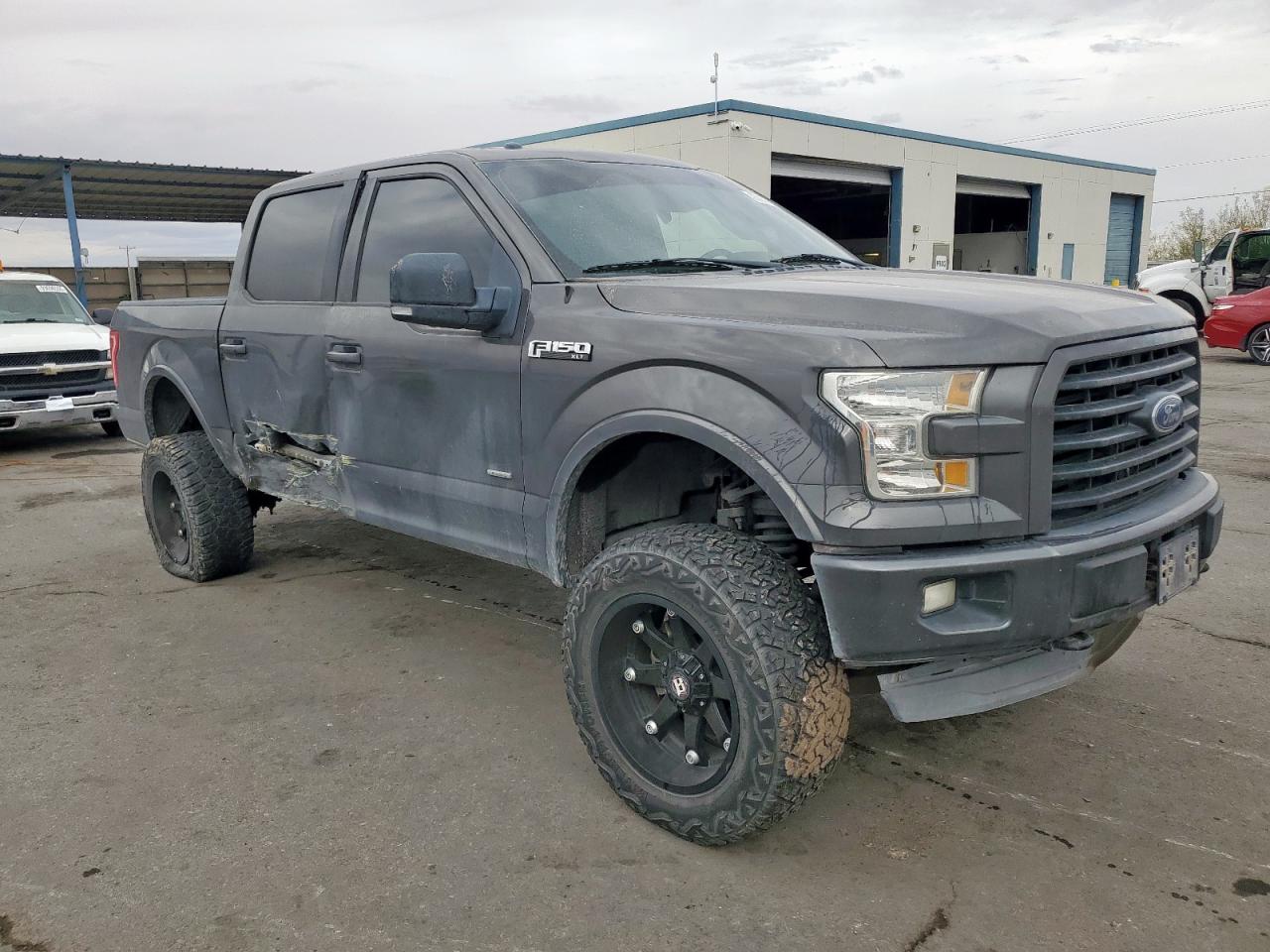 2015 Ford F150 Supercrew Gray vin: 1FTEW1EP3FKD36657