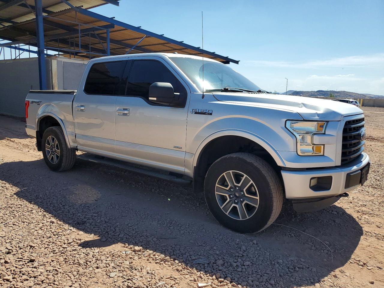 2015 Ford F150 Supercrew Silver vin: 1FTEW1EP3FKE62047
