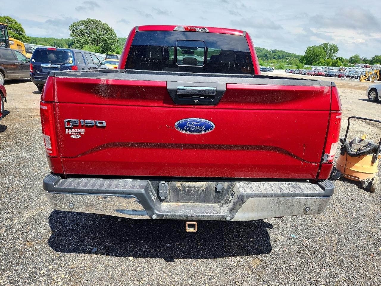 2015 Ford F150 Supercrew Red vin: 1FTEW1EP3FKF09027