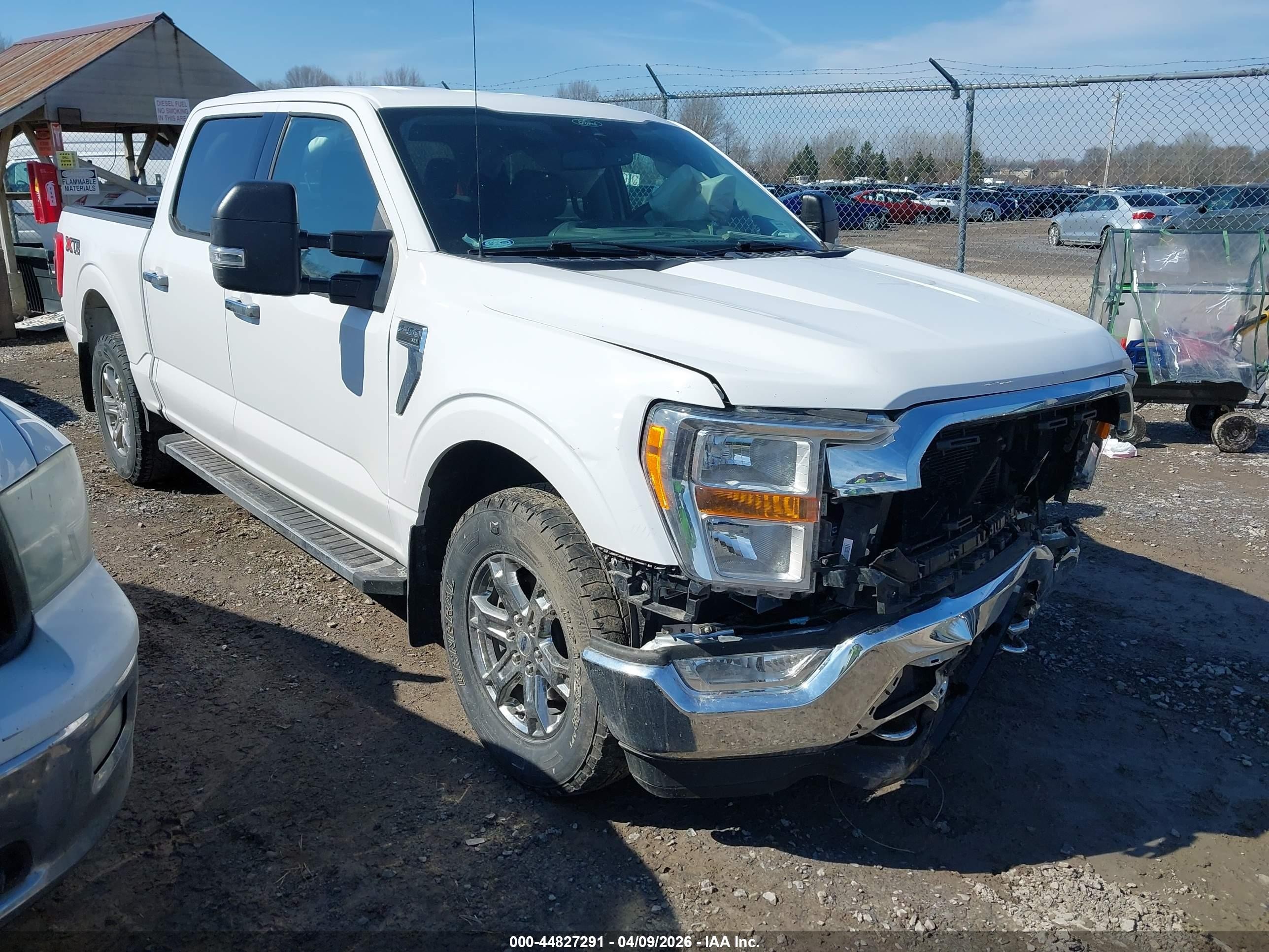 2021 Ford F-150 Xlt White vin: 1FTEW1EP3MKE09314