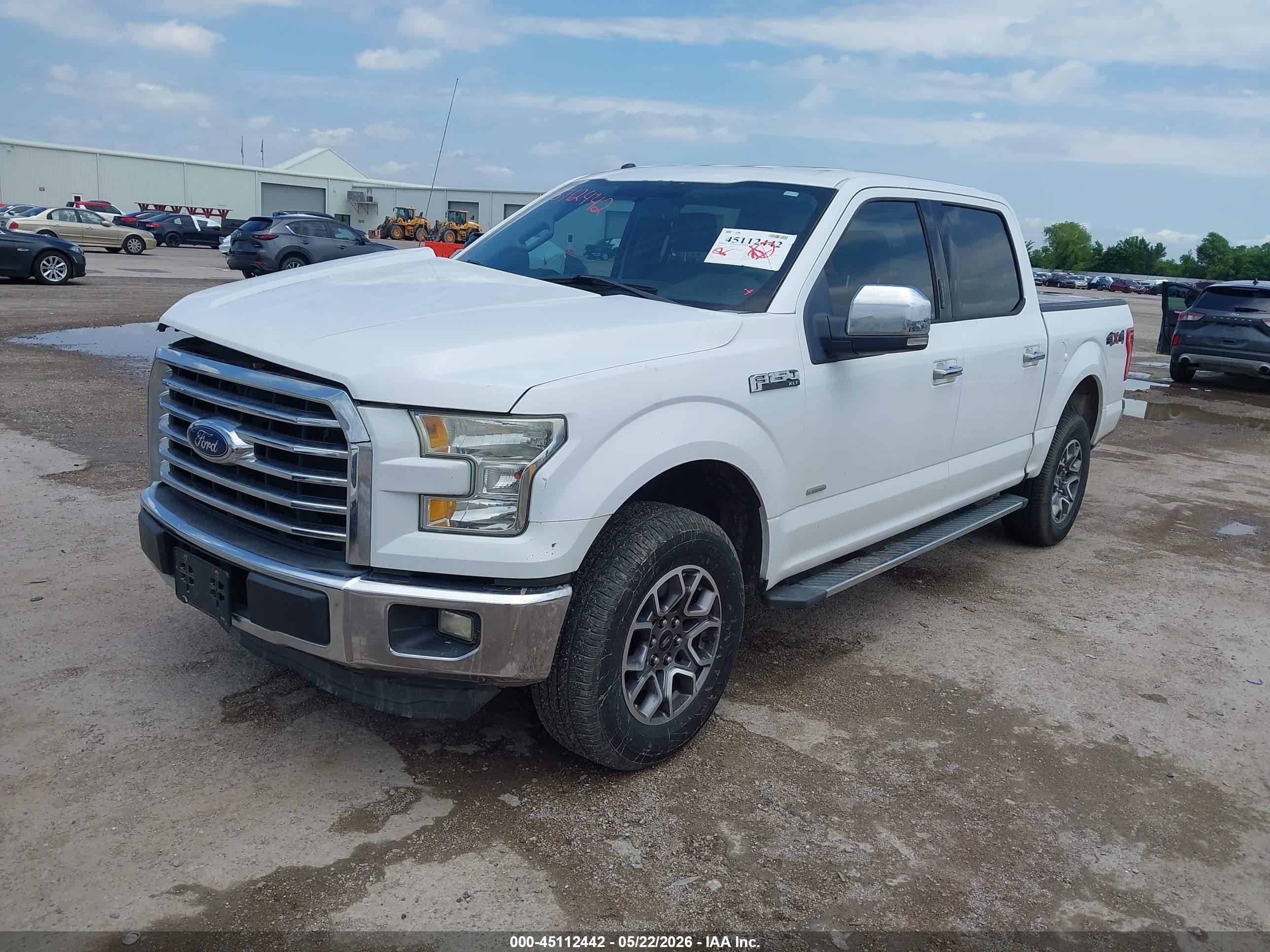 2015 Ford F-150 Xlt White vin: 1FTEW1EP4FKD47733