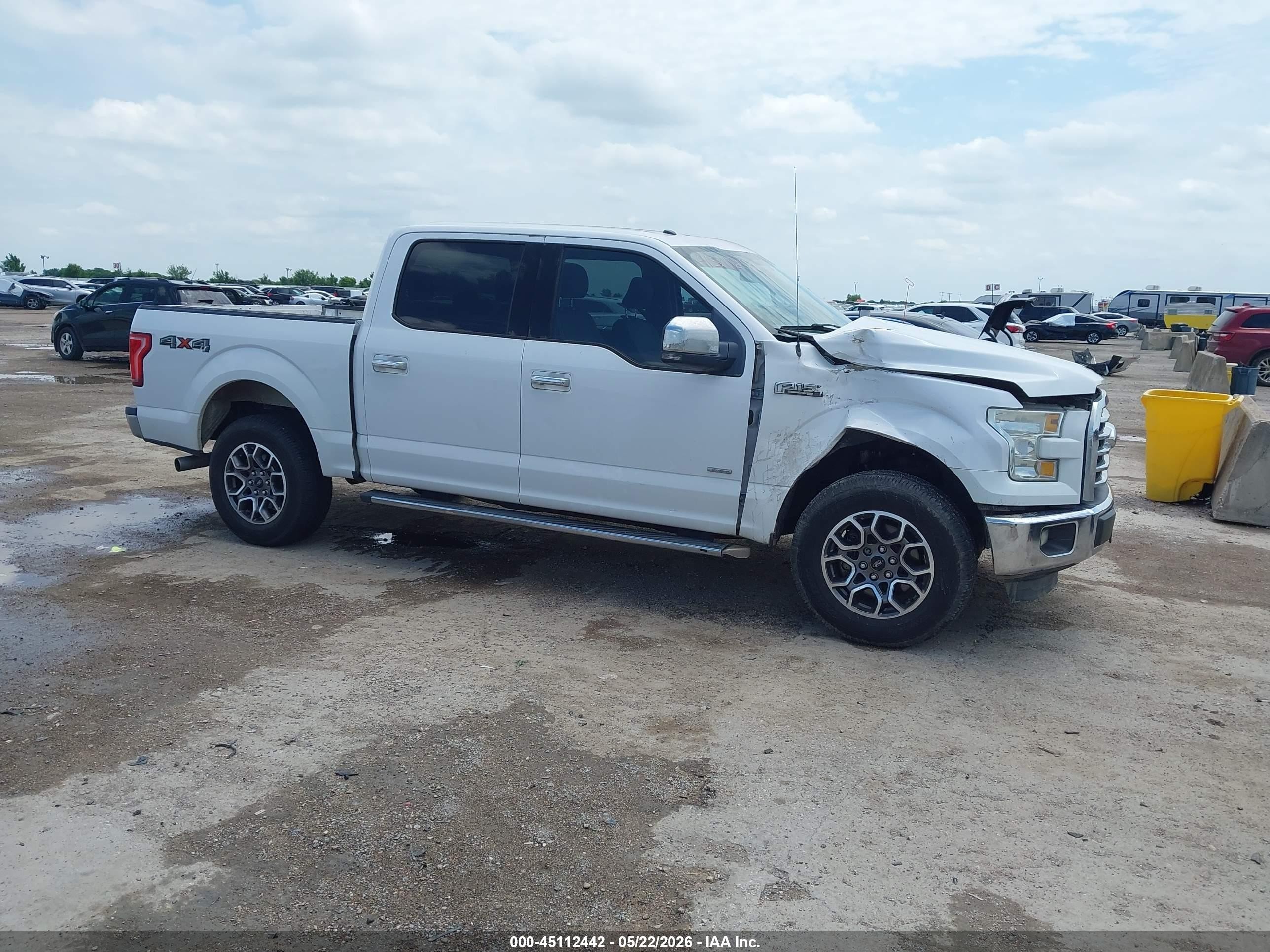2015 Ford F-150 Xlt White vin: 1FTEW1EP4FKD47733